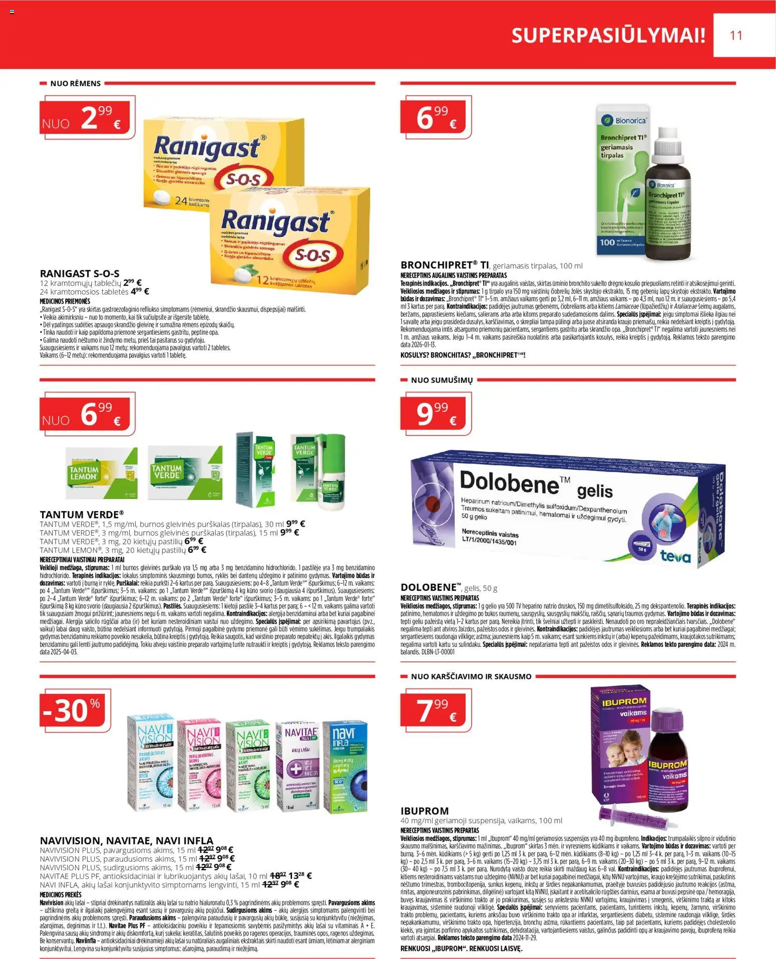 Norfa vaistinė akcijos nuo 01.02.2026 | Puslapis: 11 | Prekių: Tv