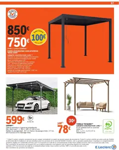 Brico E.Leclerc - Prévisualisation de Brico E.Leclerc - Jardin valide à partir de 03.03.2026 | Page: 37 | Produits: Tonnelle, Pergola, Cadre