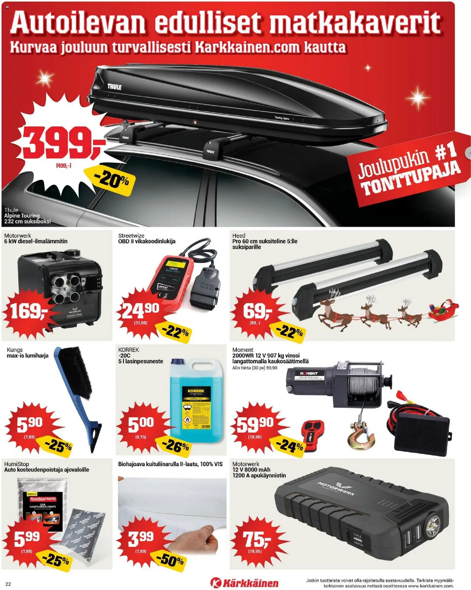 Kärkkäinen tarjoukset – voimassa 10.12.2025 alkaen | Sivu: 22 | Tuotteet: Lasinpesuneste