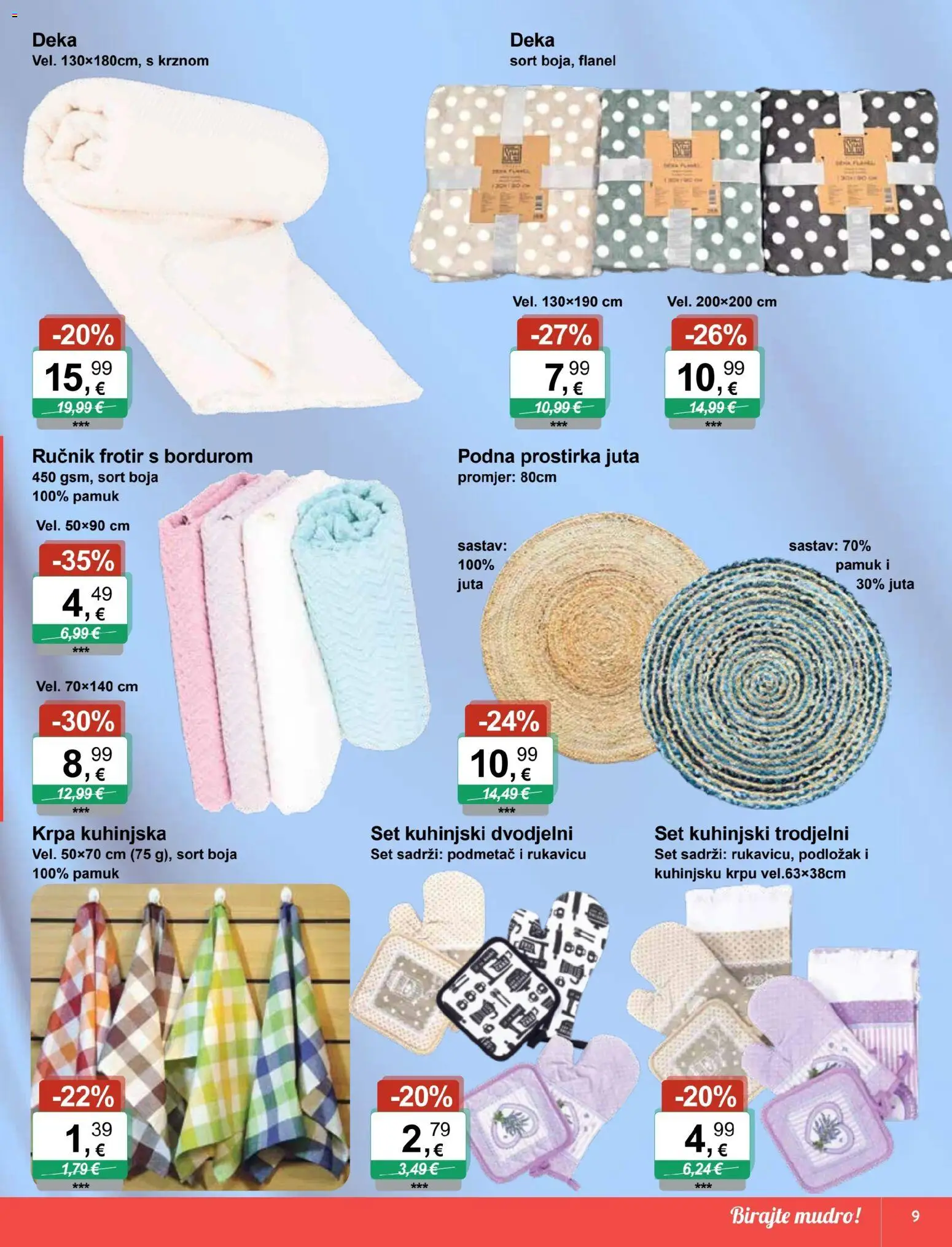 KTC katalog | vrijedi od 28.01.2026 | Stranica: 9 | Proizvodi: Krpa, Ručnik, Deka