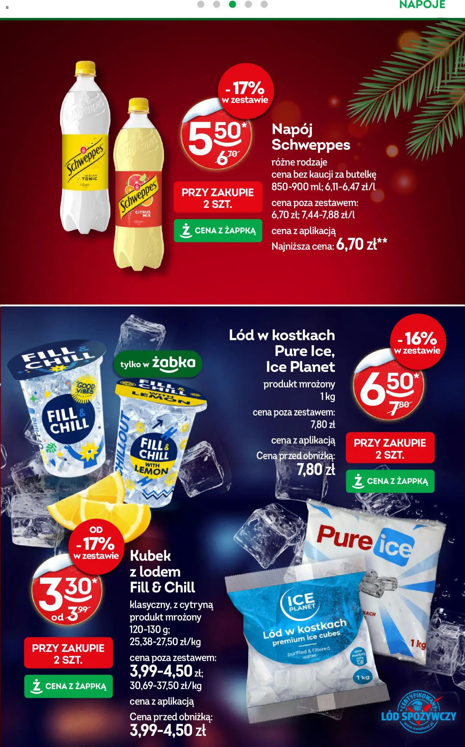 Żabka Gazetka od 17.12.2025 | Strona: 21 | Produkty: Cytryna, Napoje, Lód w kostkach