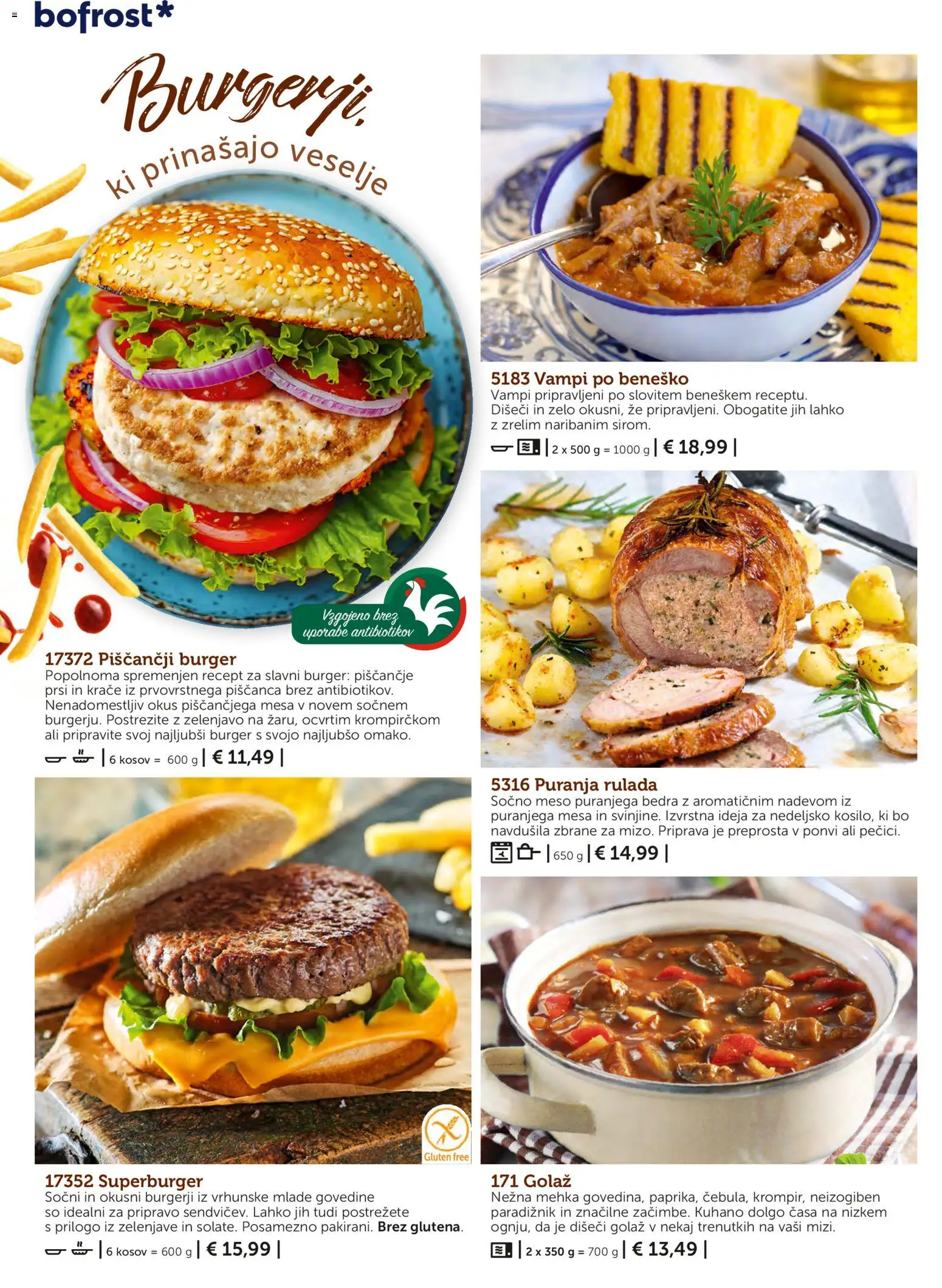 Novi Bofrost katalog ponudbe – veljaven od 04.03.2026 | Stran: 80 | Izdelki: Burgerji, Paradiznik