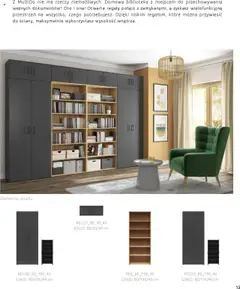 Pogląd oferty "Black Red White Gazetka - Kolekcja mebli MULTIDO" - ważna od 01.08.2024 | Strona: 15 | Produkty: Biblioteka