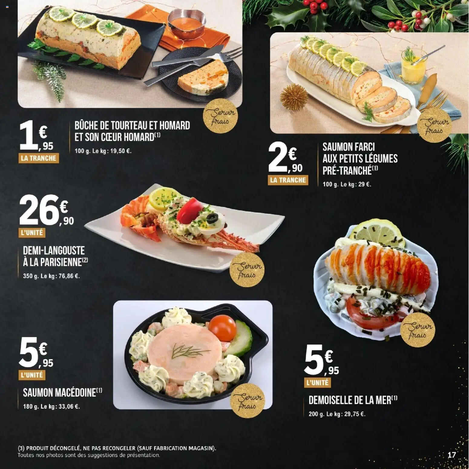 {H1} | Page: 17 | Produits: Homard, Saumon