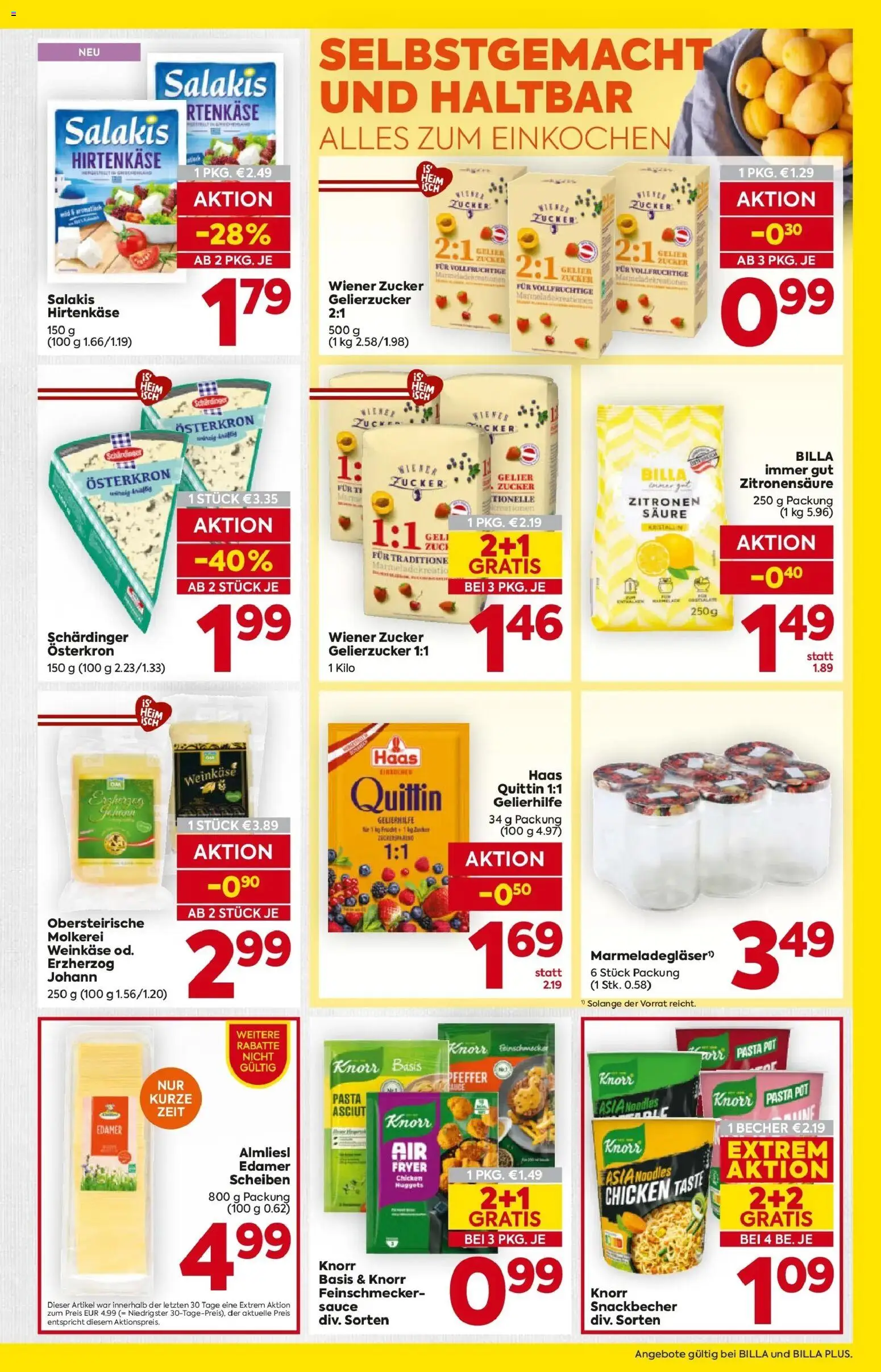 Billa Flugblatt - Bad Radkersburg, Ramsau, Fehring gültig ab 23.04.2026 | Seite: 9 | Produkte: Pasta, Zucker, Pfeffer