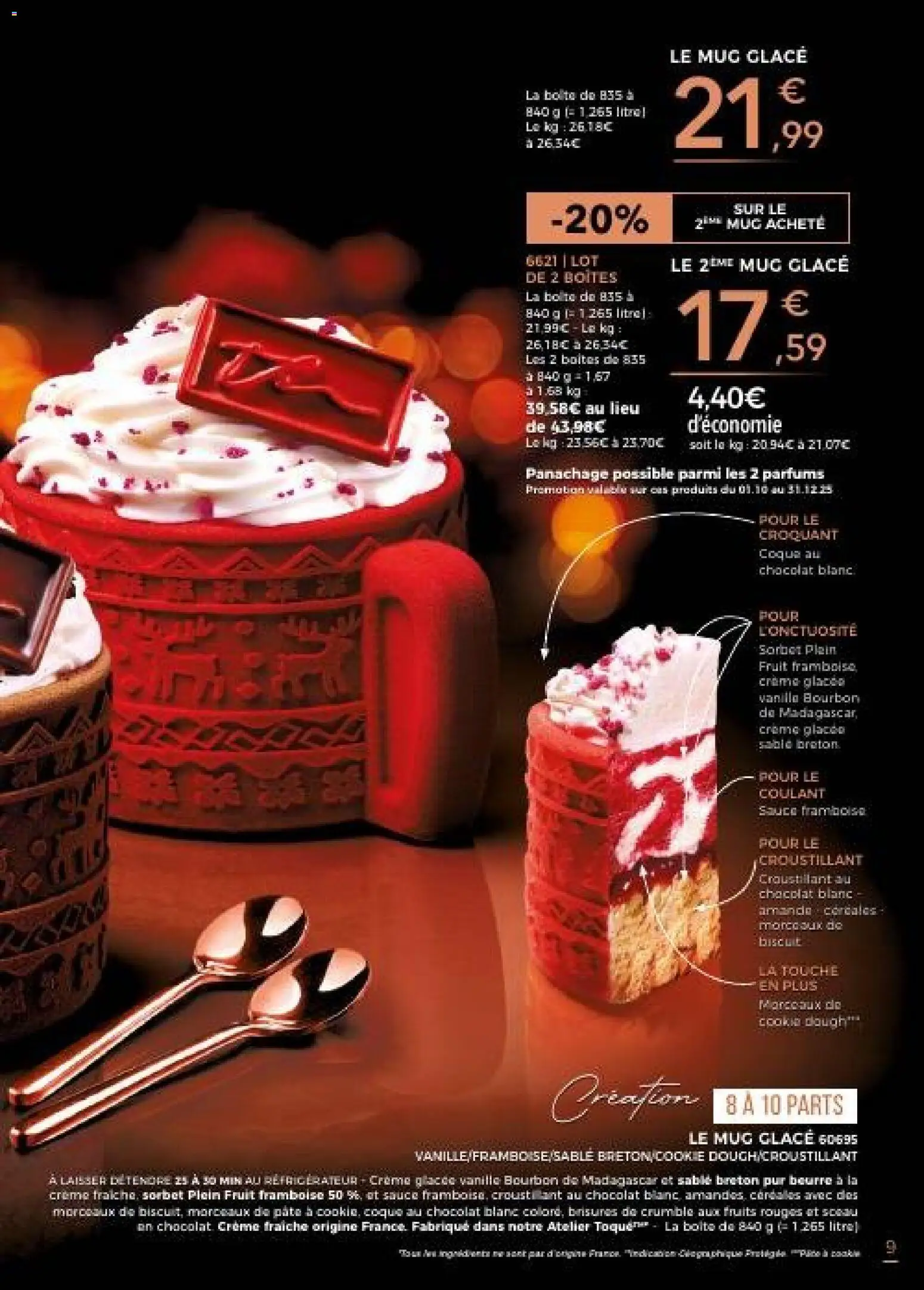 {H1} | Page: 9 | Produits: Framboise, Réfrigérateur, Crème fraiche, Crème