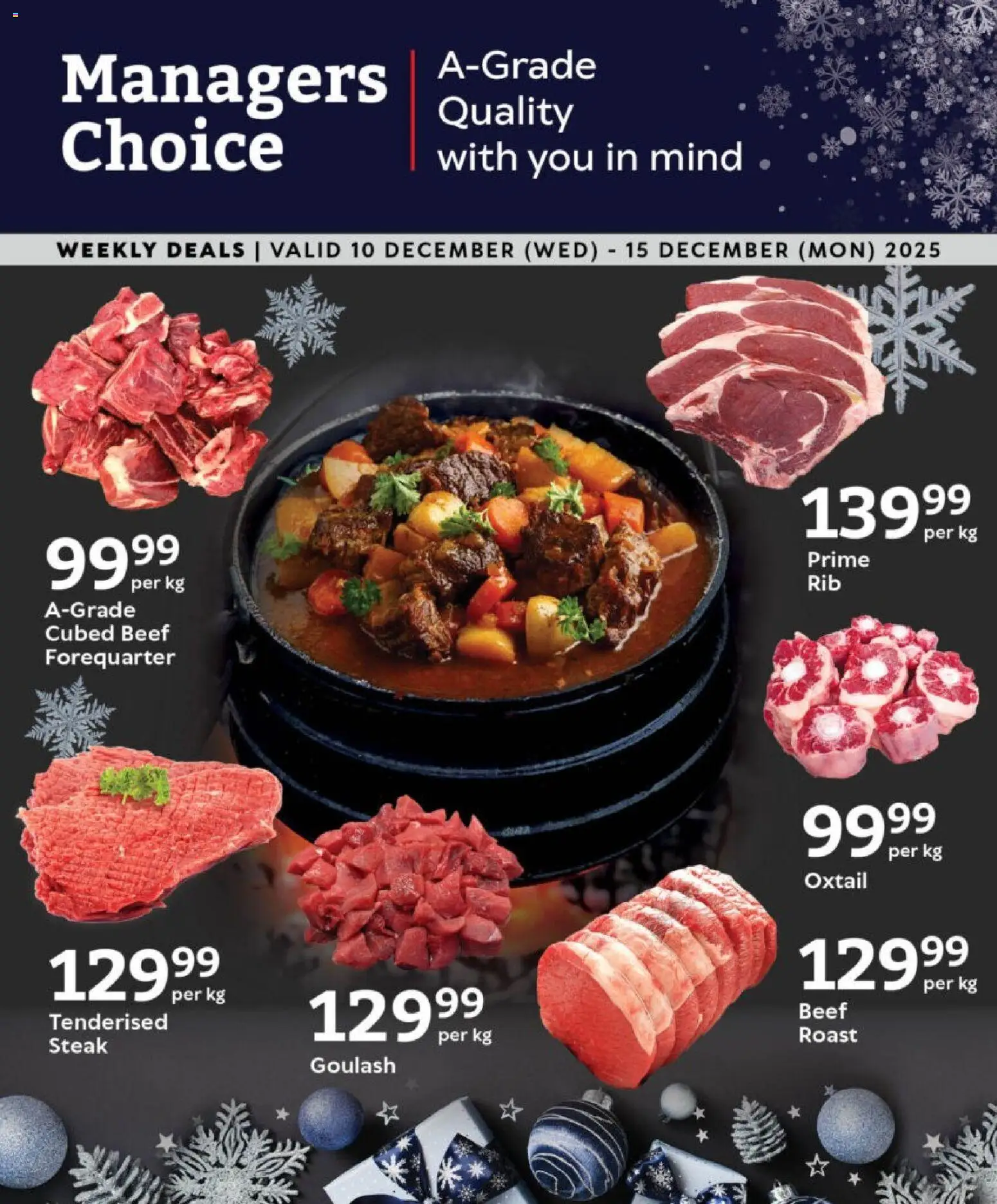 New Oxford Freshmarket catalogue – valid from 10.12.2025 | Page: 6 | Products: Steak, Beef