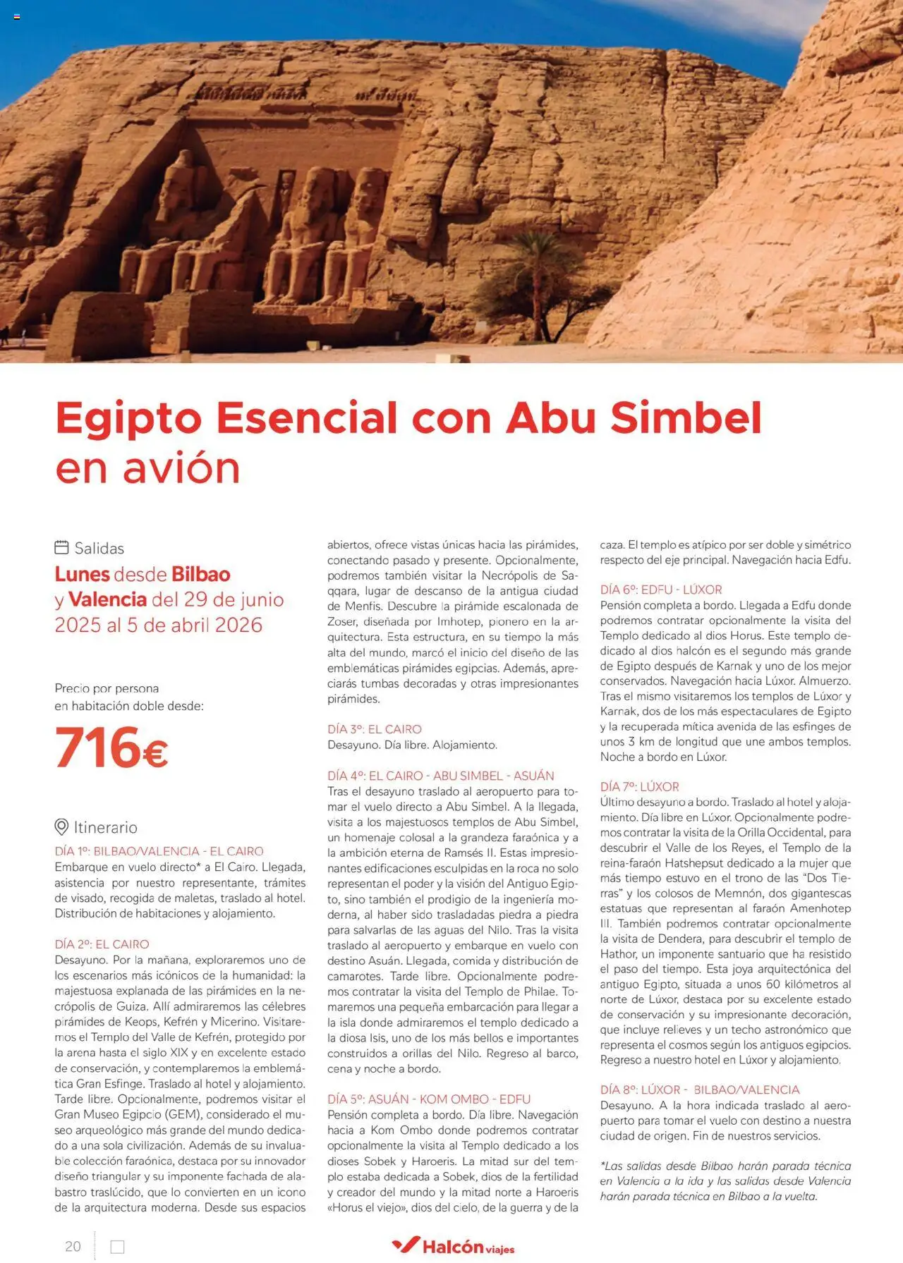 Halcón Viajes Egipto │ válido desde el 01.07.2025 | Página: 20 | Productos: Marco, Navegación