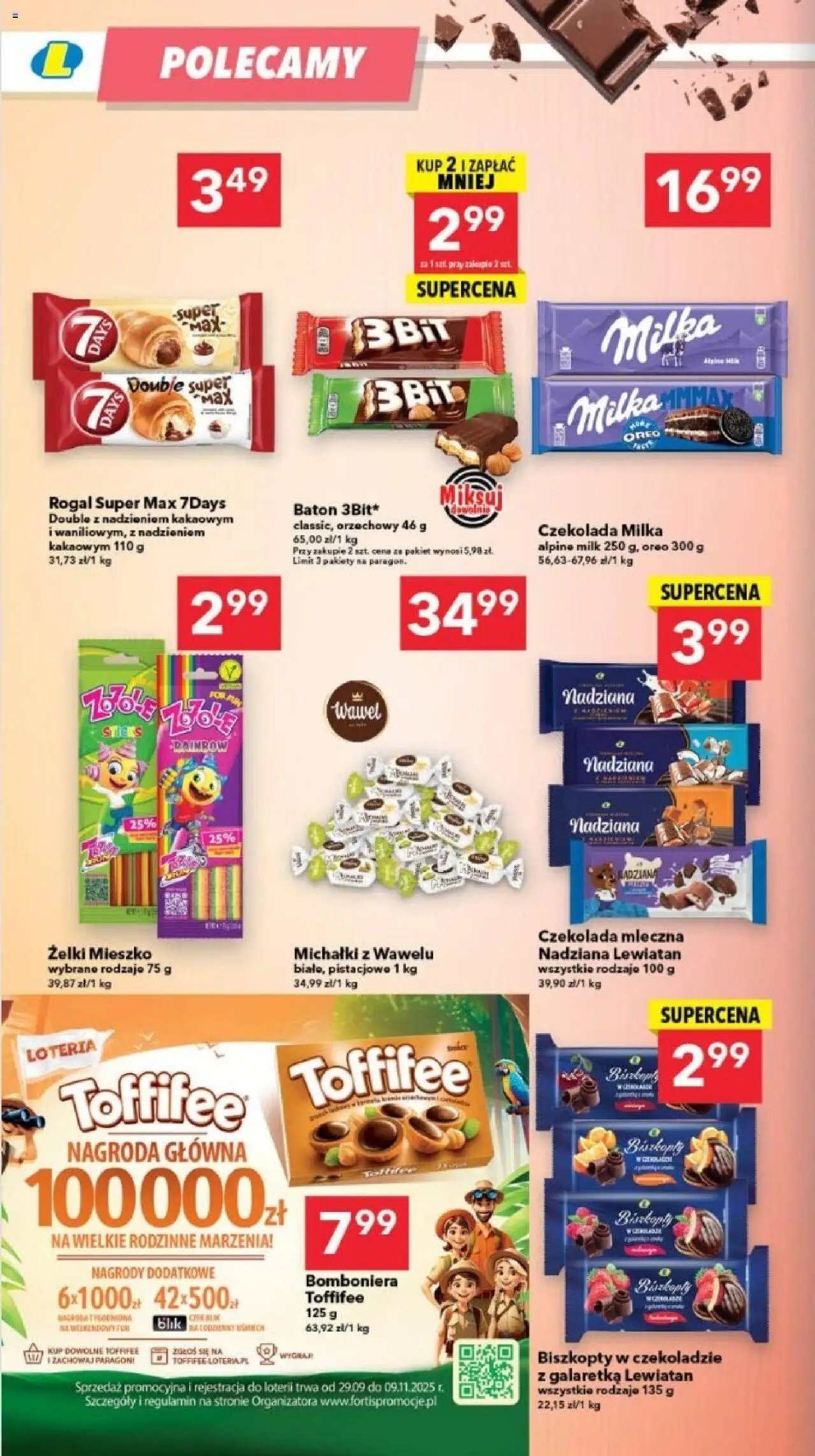 Lewiatan gazetka - Gdańsk od 23.10.2025 | Strona: 10 | Produkty: Galaretka, Czekolada mleczna, Toffifee, Żelki