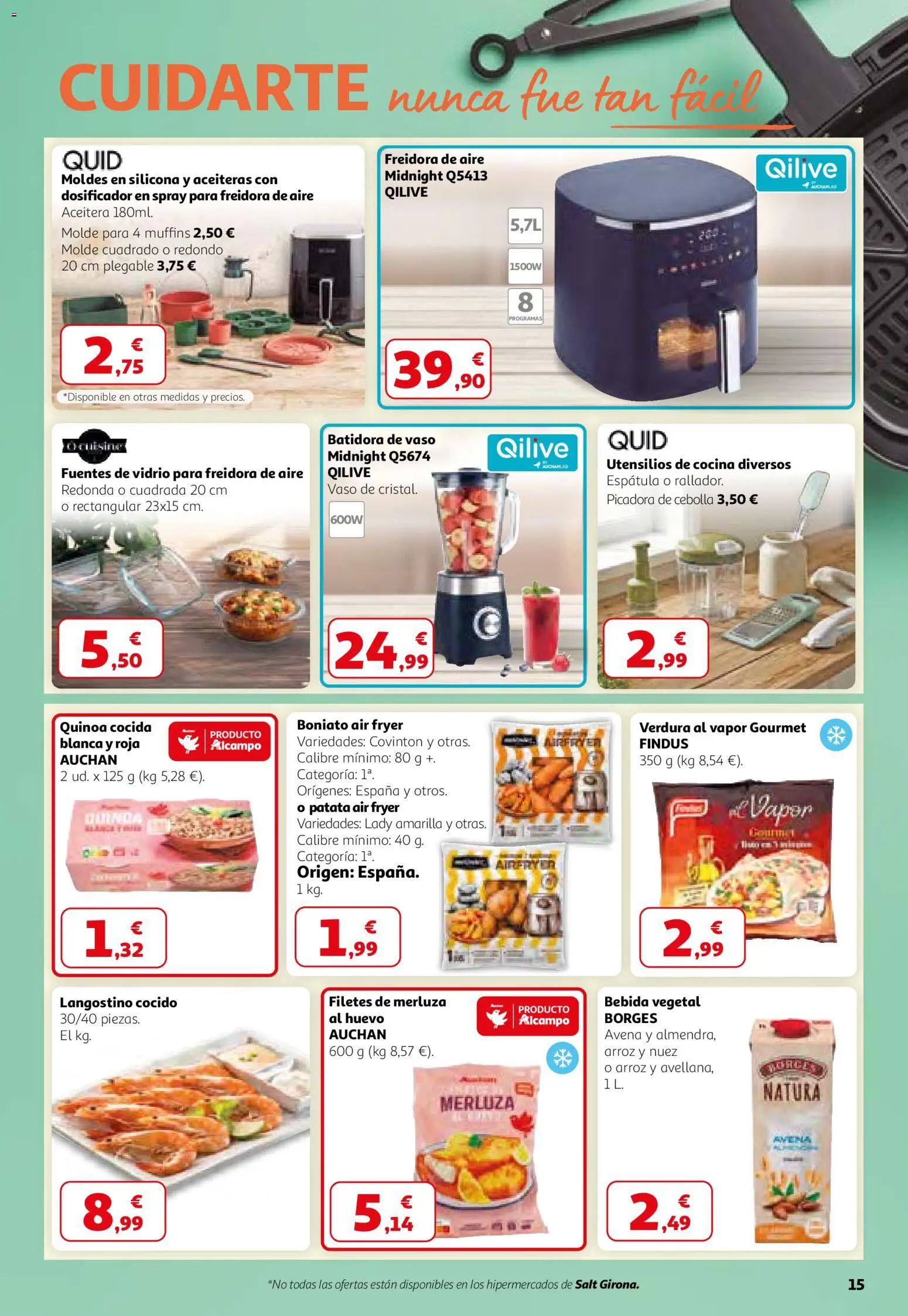 Alcampo - HP Catalán │ válido desde el 26.02.2026 | Página: 15 | Productos: Arroz, Filetes de merluza, Παγωμένο τσάι, Freidora