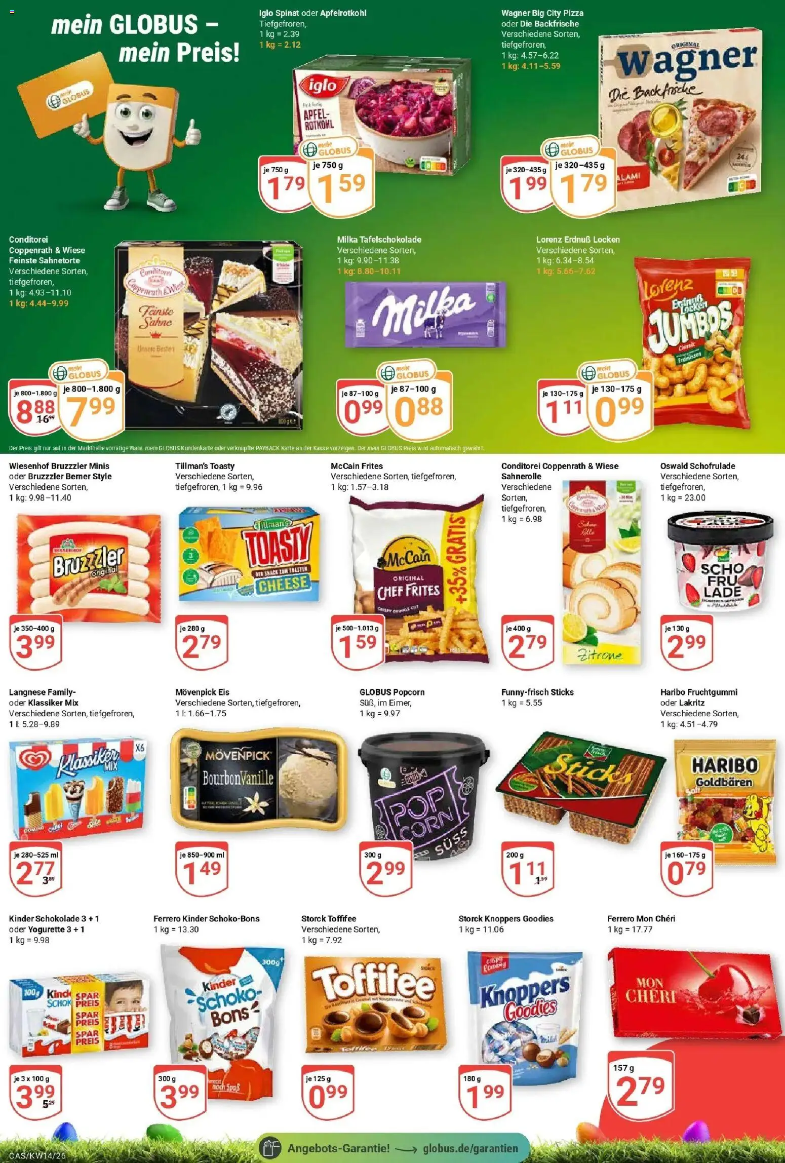 Globus prospekt Castrop-Rauxel	 – gültig ab 30.03.2026 | Seite: 9 | Produkte: Langnese, Zitrone, Toffifee, Eis