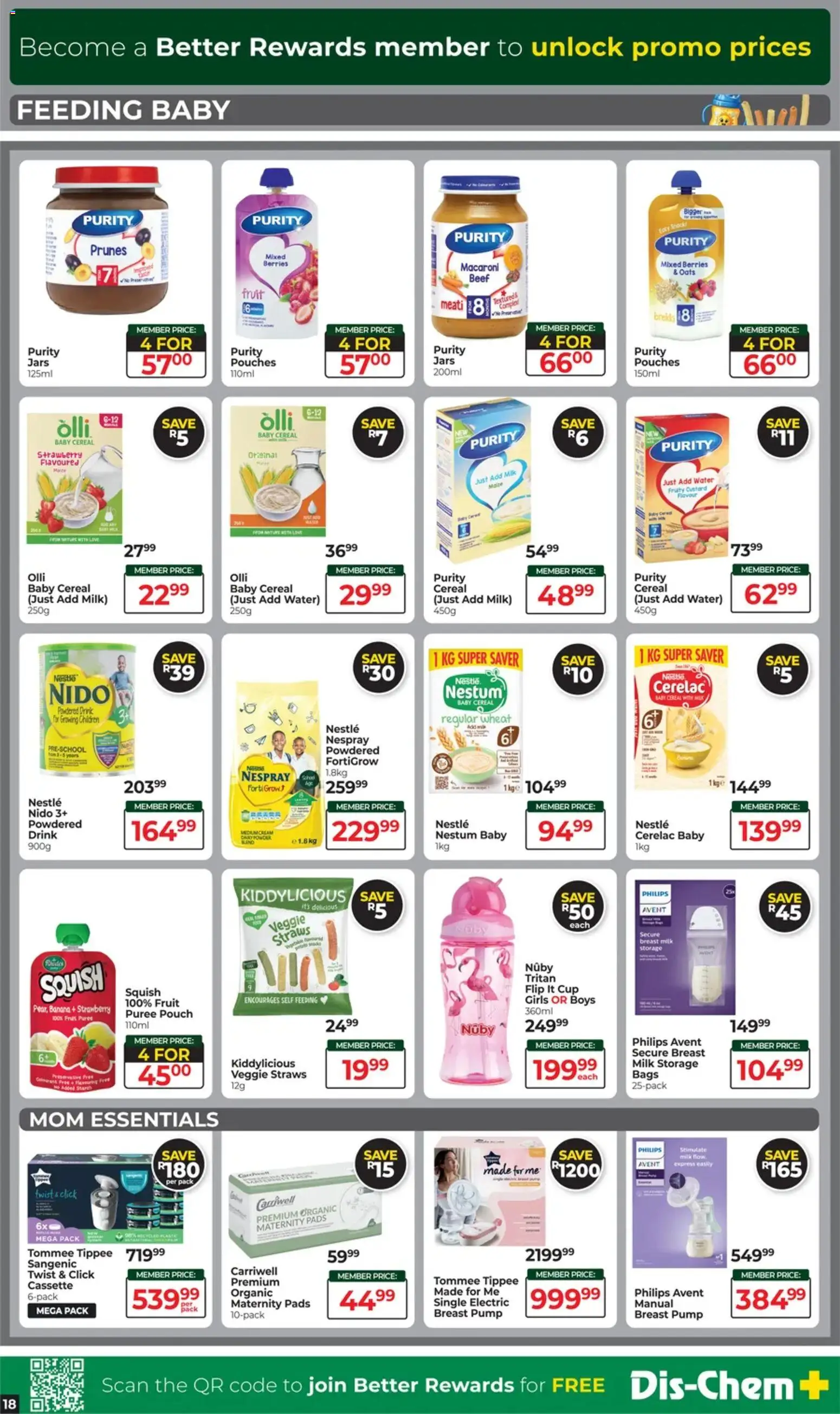 New Dis-Chem catalogue – valid from 13.01.2026 | Page: 18 | Products: Custard, Milk, Beef, Water