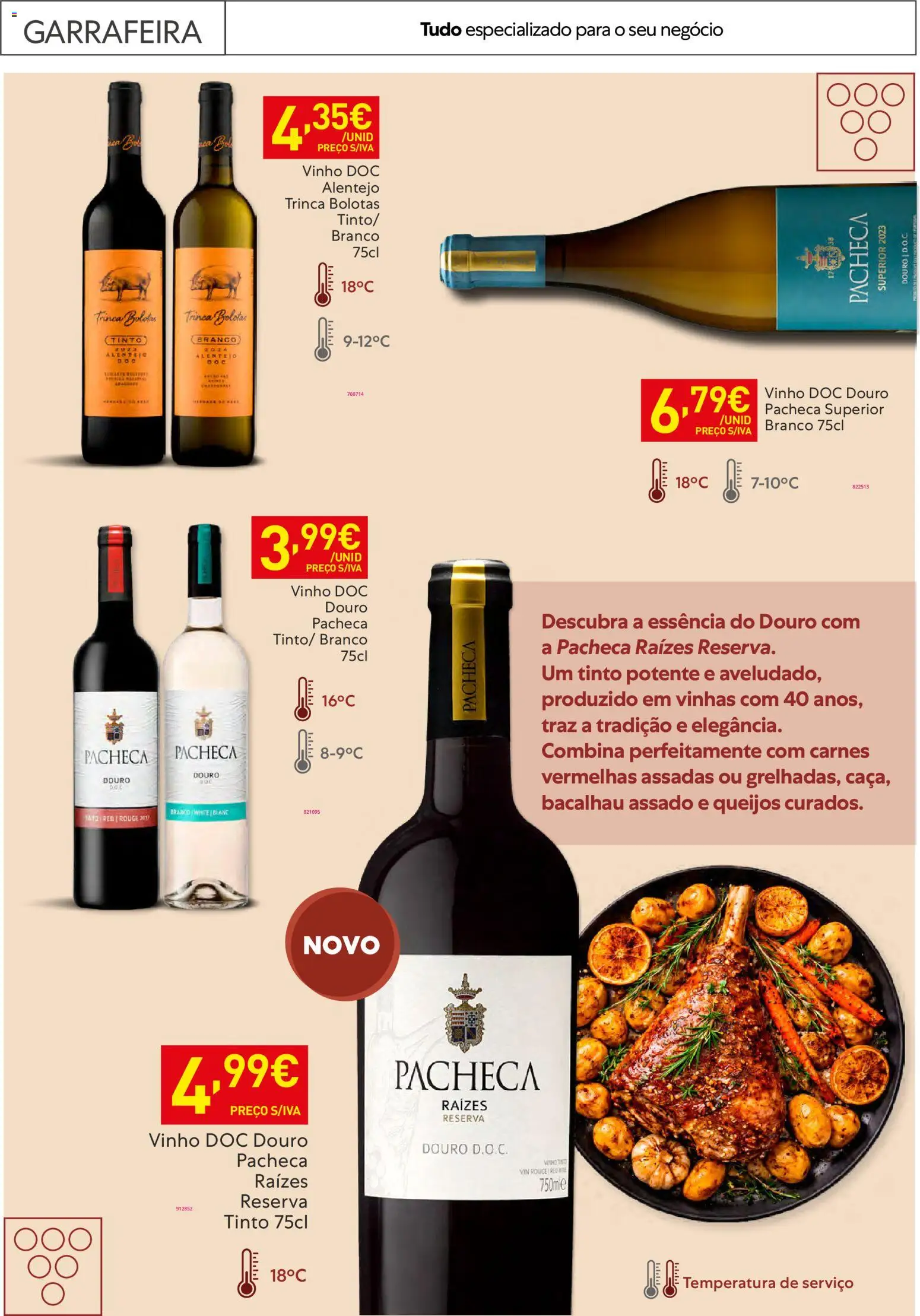 Recheio - Horeca Bons Negócios │ válido de 24.02.2026 | Página: 29 | Produtos: Bacalhau, Vinho