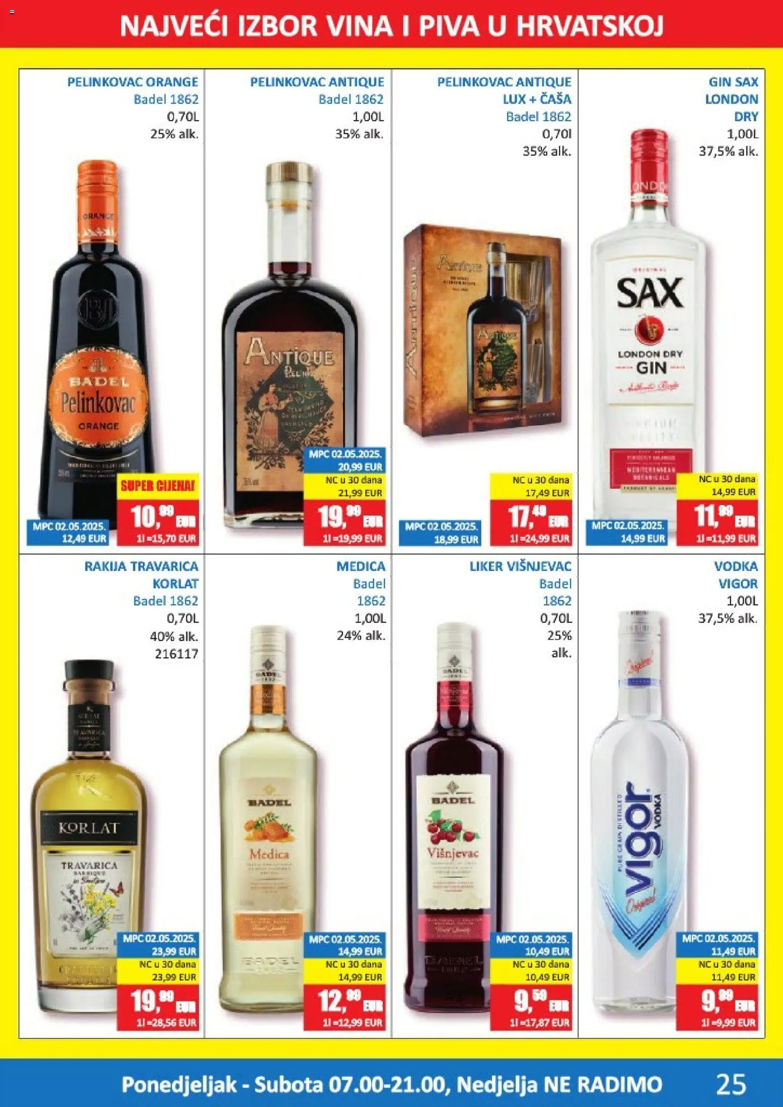 Vrutak katalog | vrijedi od 13.04.2026 | Stranica: 25 | Proizvodi: Travarica, Korlat, Gin, Liker