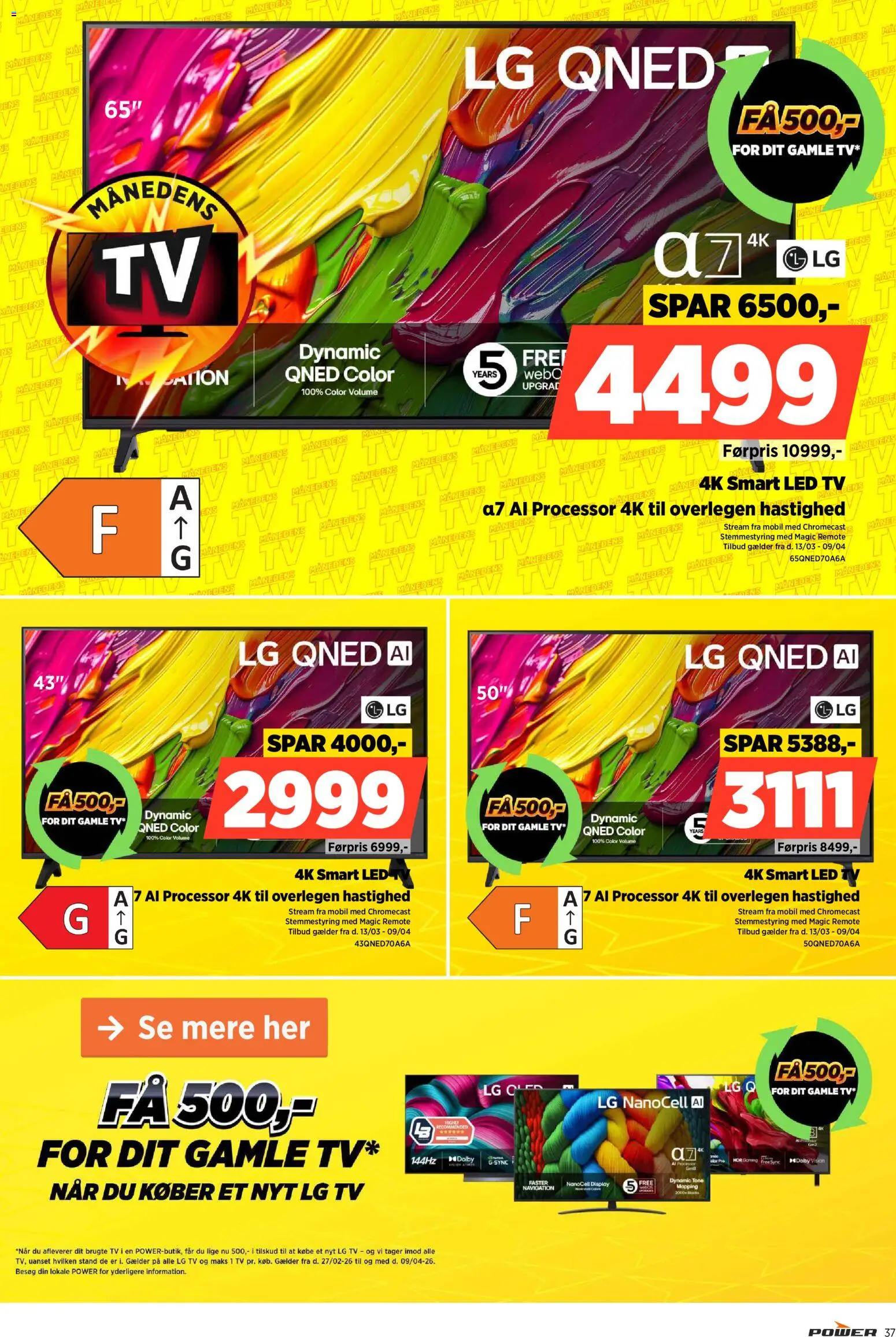 Power tilbudsavis – gyldig fra 13.03.2026 | Side: 37 | Produkter: Processor, TV, Navigation