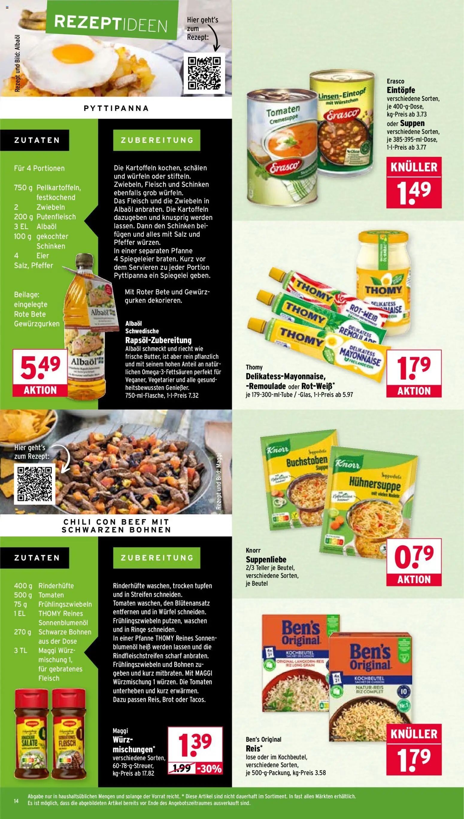 Wasgau Prospekt 	 – gültig ab 03.11.2025 | Seite: 14 | Produkte: Tomaten, Pfeffer, Brot, Schinken