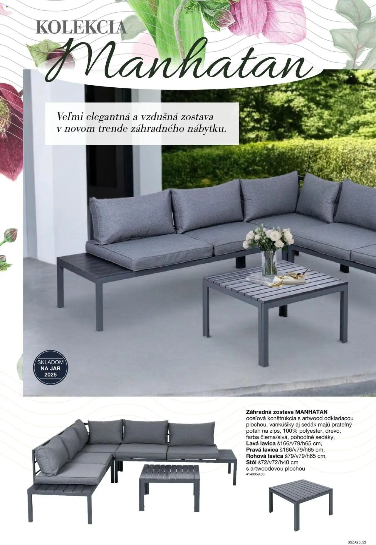 Nové Sconto nábytok akcie – leták je platný od 21.02.2025 | Strana: 52 | Produkty: Stôl, Lavica, Rohová lavica