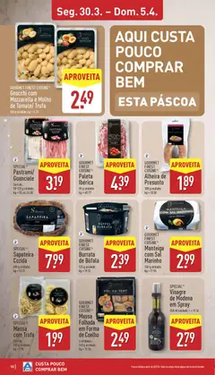 Pré-visualização Aldi folheto válido de 30.03.2026 | Página: 10 | Produtos: Vinagre, Gnocchi, Sal, Manteiga