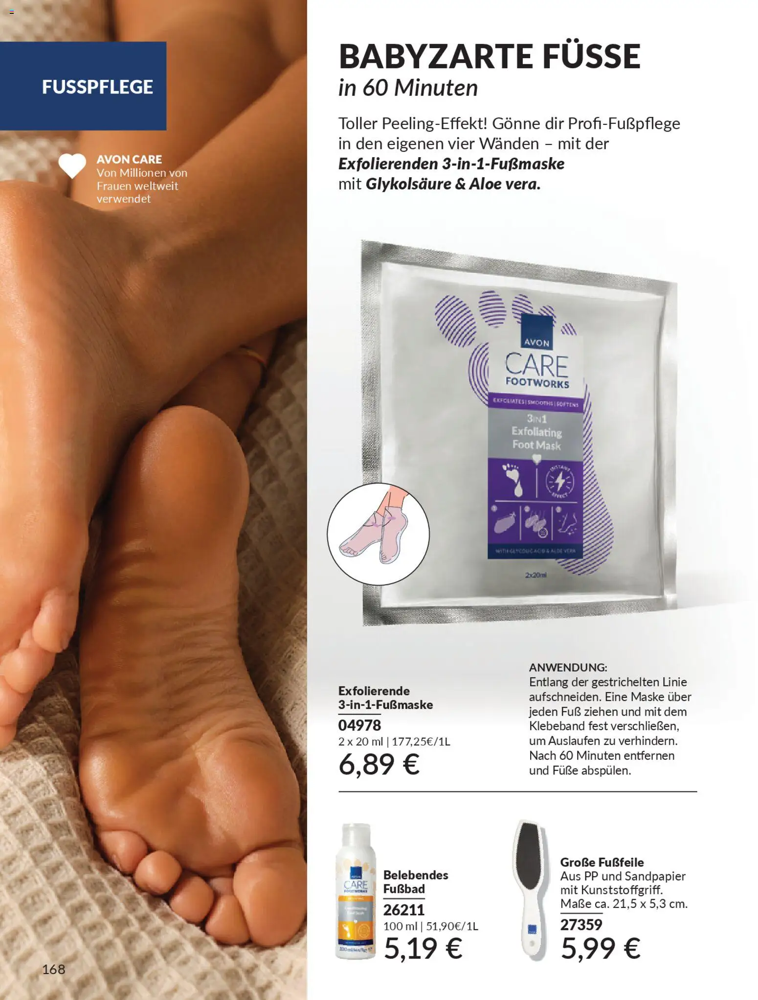 AVON Katalog Januar 2026 – gültig ab 01.01.2026 | Seite: 170 | Produkte: Maske, Fußbad
