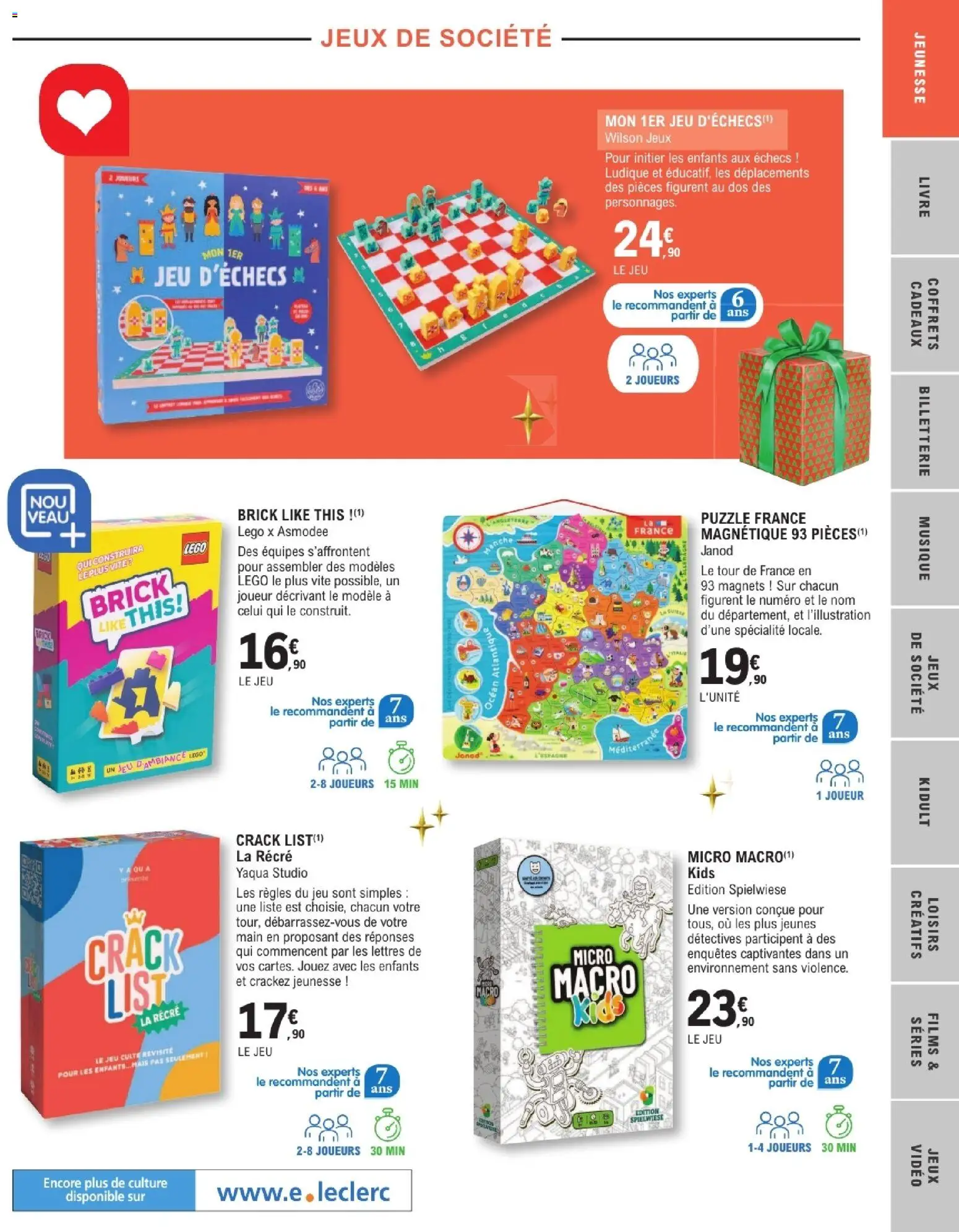 {H1} | Page: 19 | Produits: Légo, Joueur, Jeux, Livre