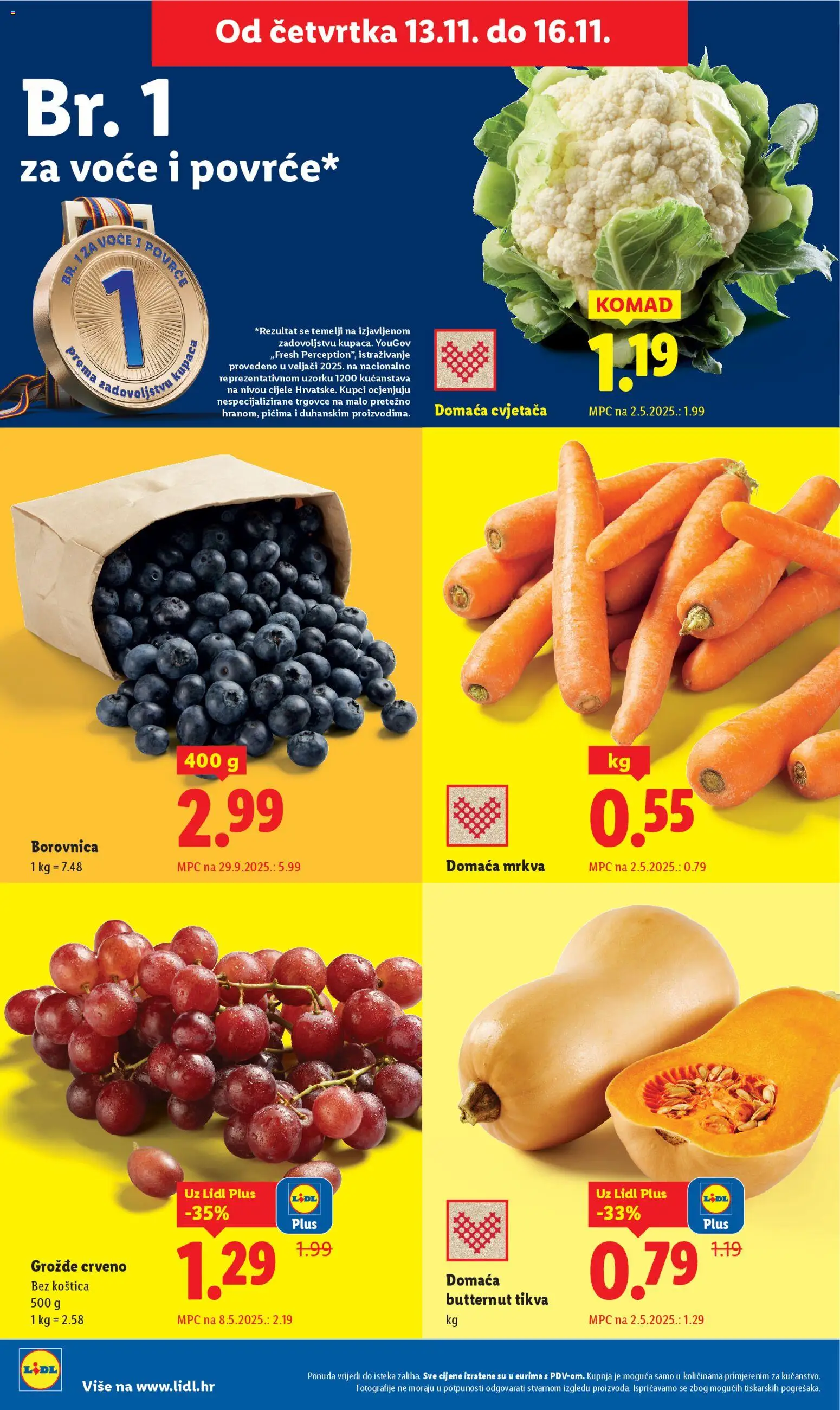 Lidl katalog | vrijedi od 10.11.2025 | Stranica: 82 | Proizvodi: Mrkva, Povrće, Voće, Borovnica