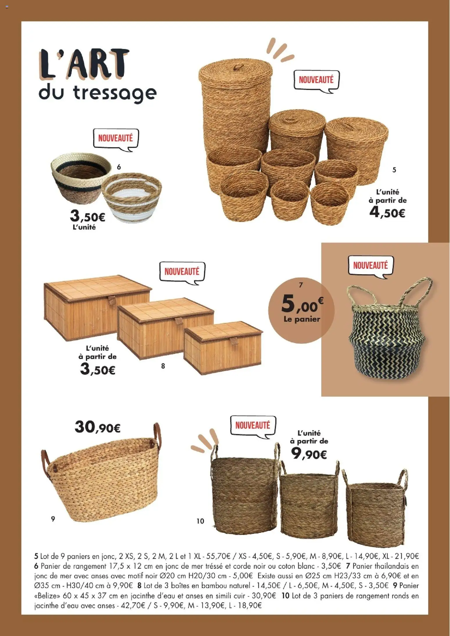 {H1} | Page: 21 | Produits: Coton, Panier, Baskets