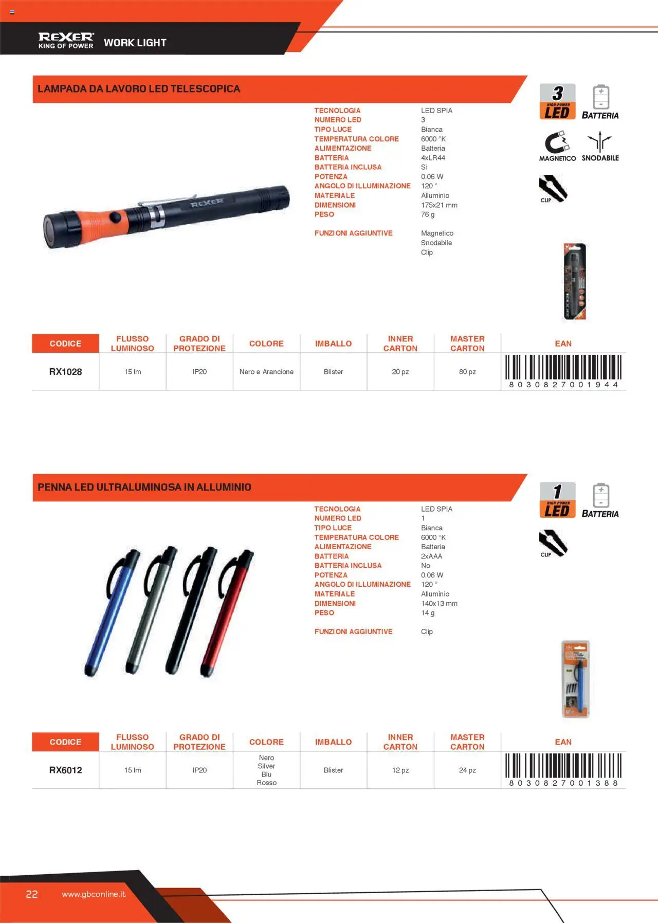 Volantino GBC del 31.05.2025 | Pagina: 22 | Prodotti: Alluminio, Batteria, Lampada