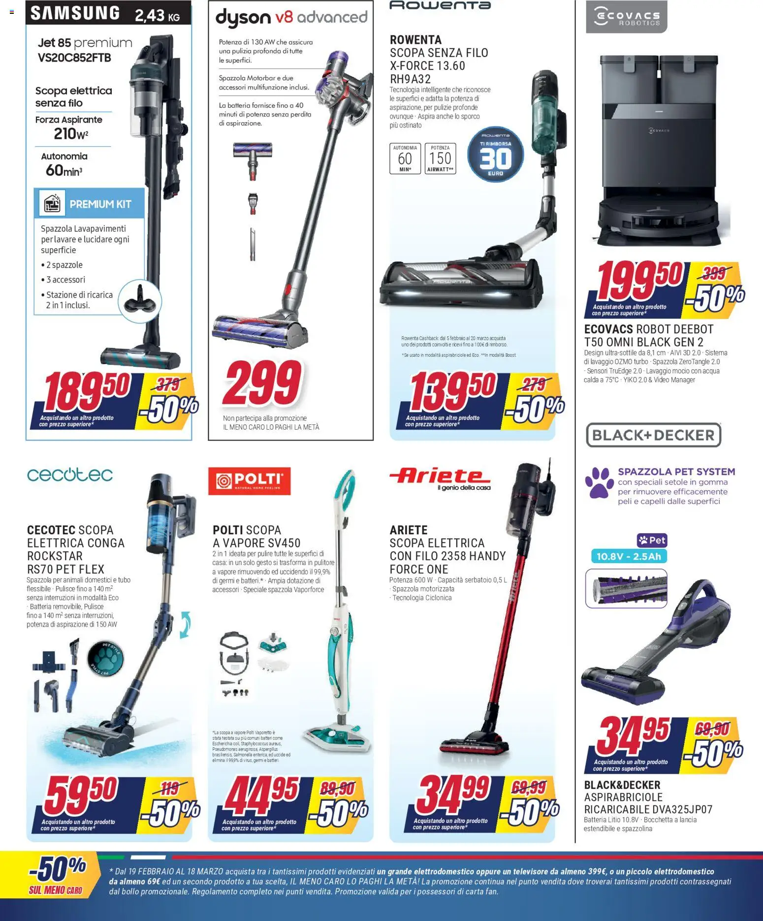 Volantino Trony del 19.02.2026 | Pagina: 23 | Prodotti: Spazzola, Acqua, Video, Robot