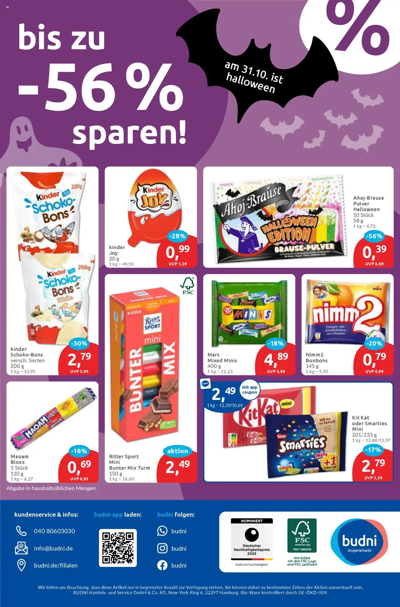 Budni Prospekt 	 – gültig ab 27.10.2025 | Seite: 12 | Produkte: Ritter sport, Smarties, Mars, Twix