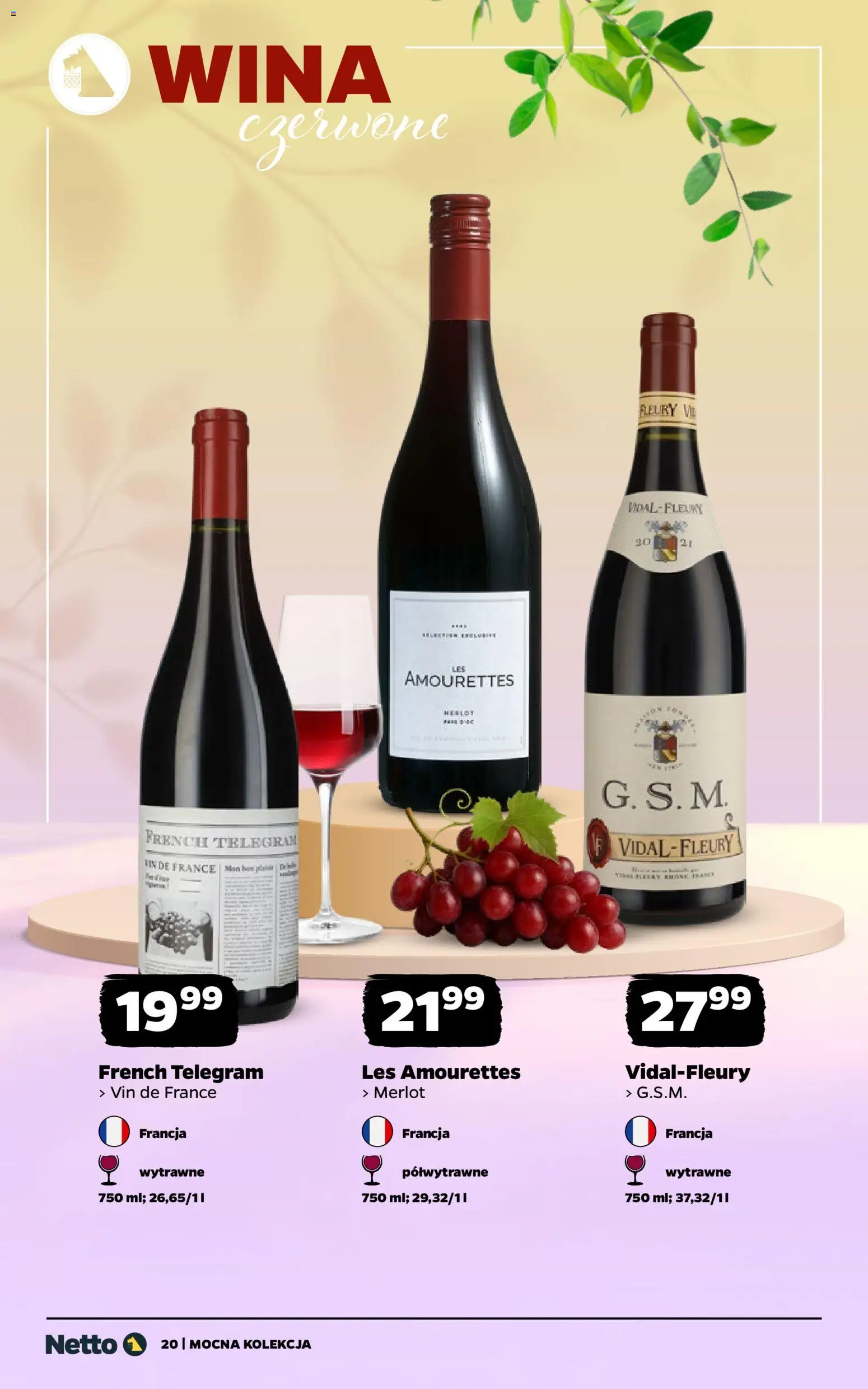 Netto gazetka - Wina od 27.04.2026 | Strona: 20 | Produkty: Merlot