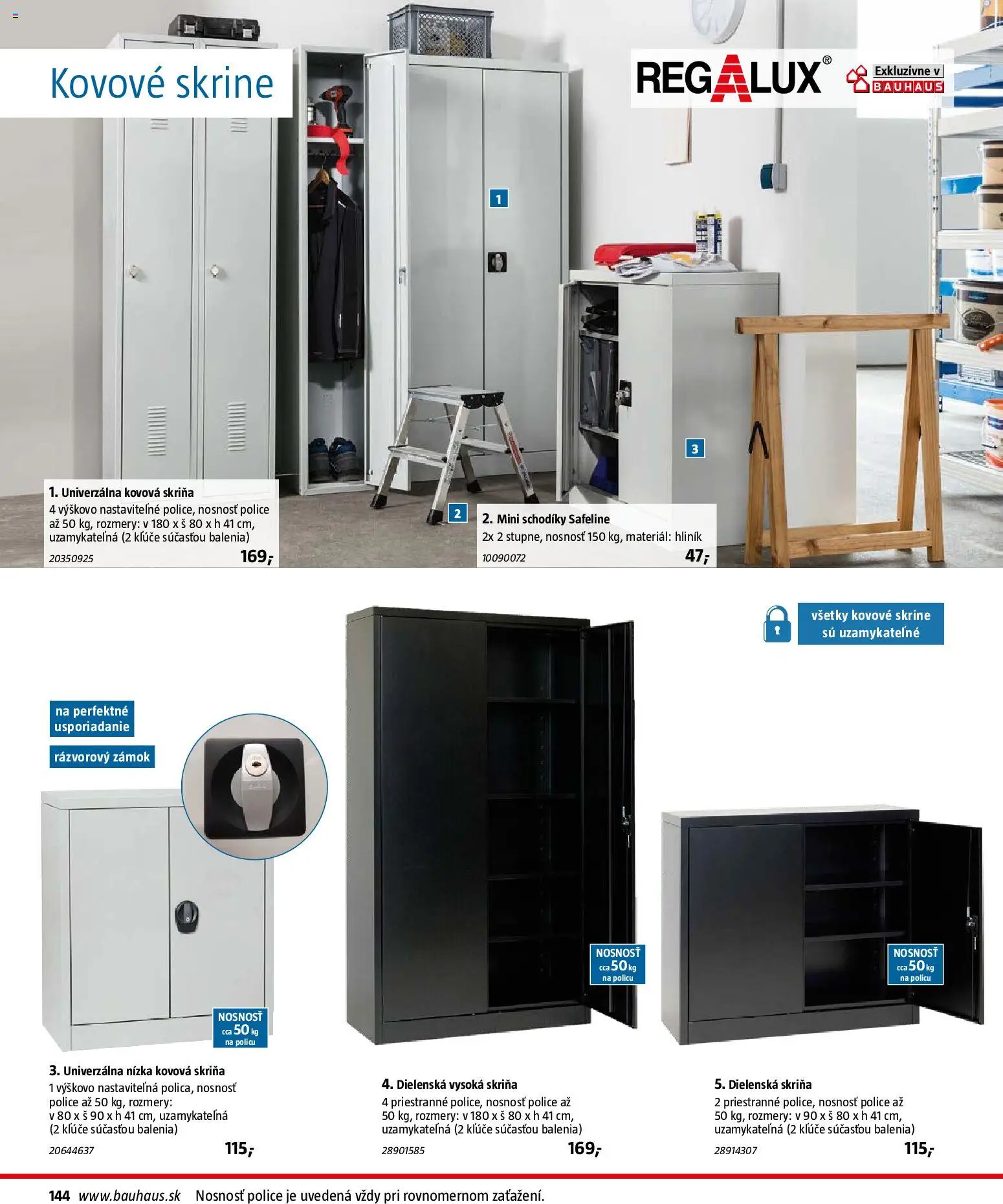 Nové Bauhaus akcie – leták je platný od 26.01.2026 | Strana: 144 | Produkty: Skriňa, Police, Skrine