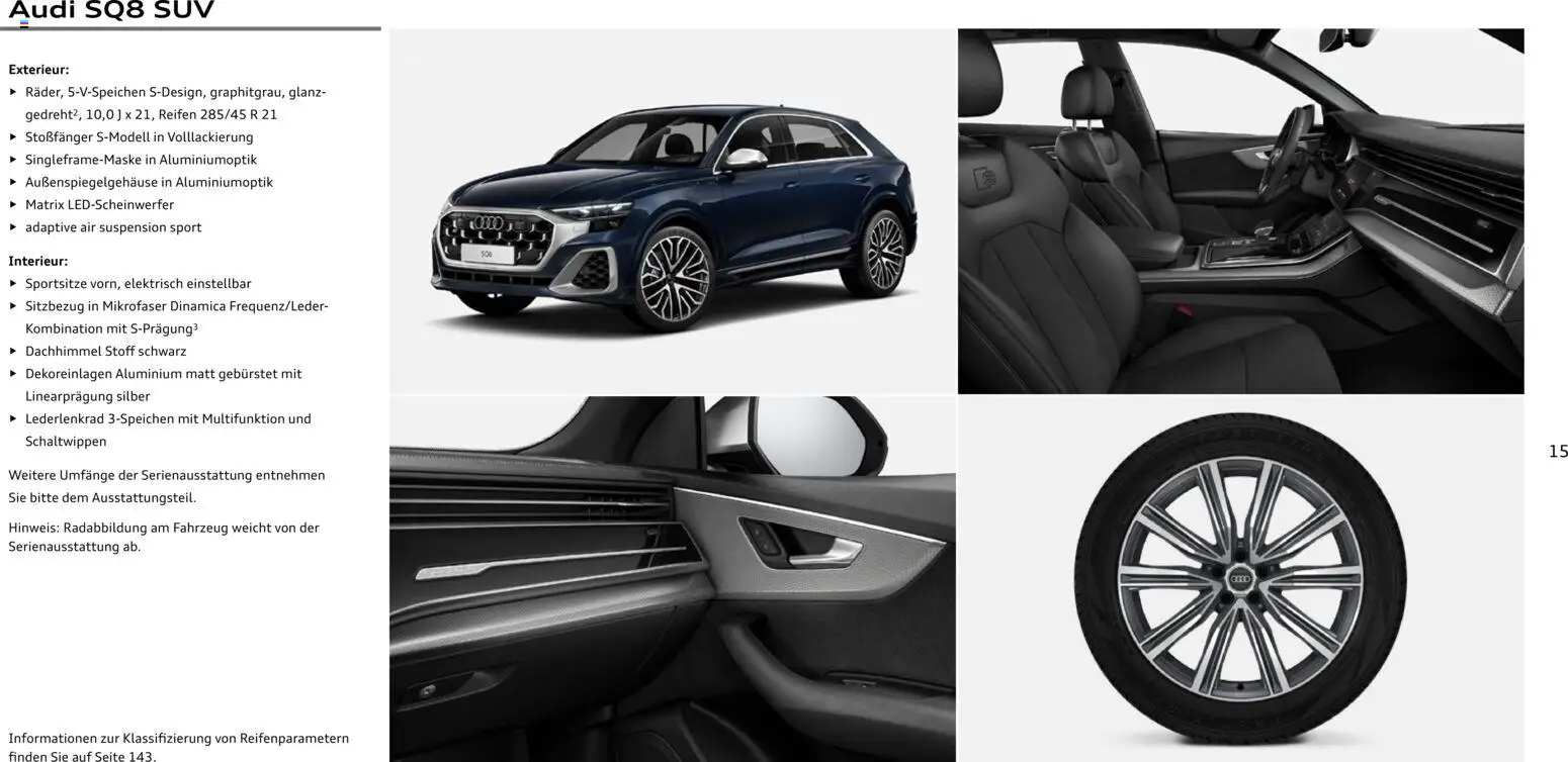 Audi Q8 – gültig ab 06.11.2025 | Seite: 15