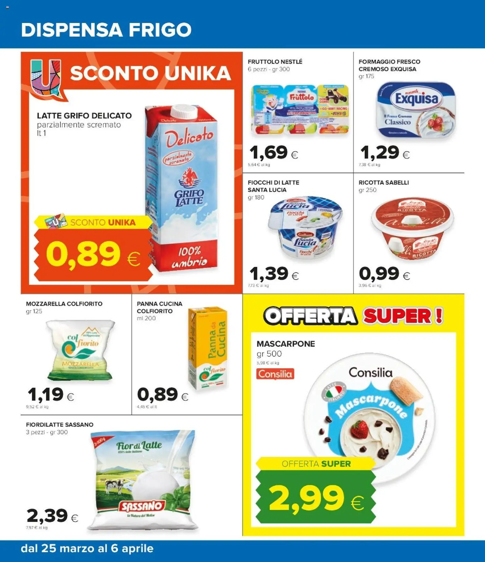 Volantino Tigre del 25.03.2026 | Pagina: 24 | Prodotti: Fiocchi, Latte, Formaggio, Ricotta