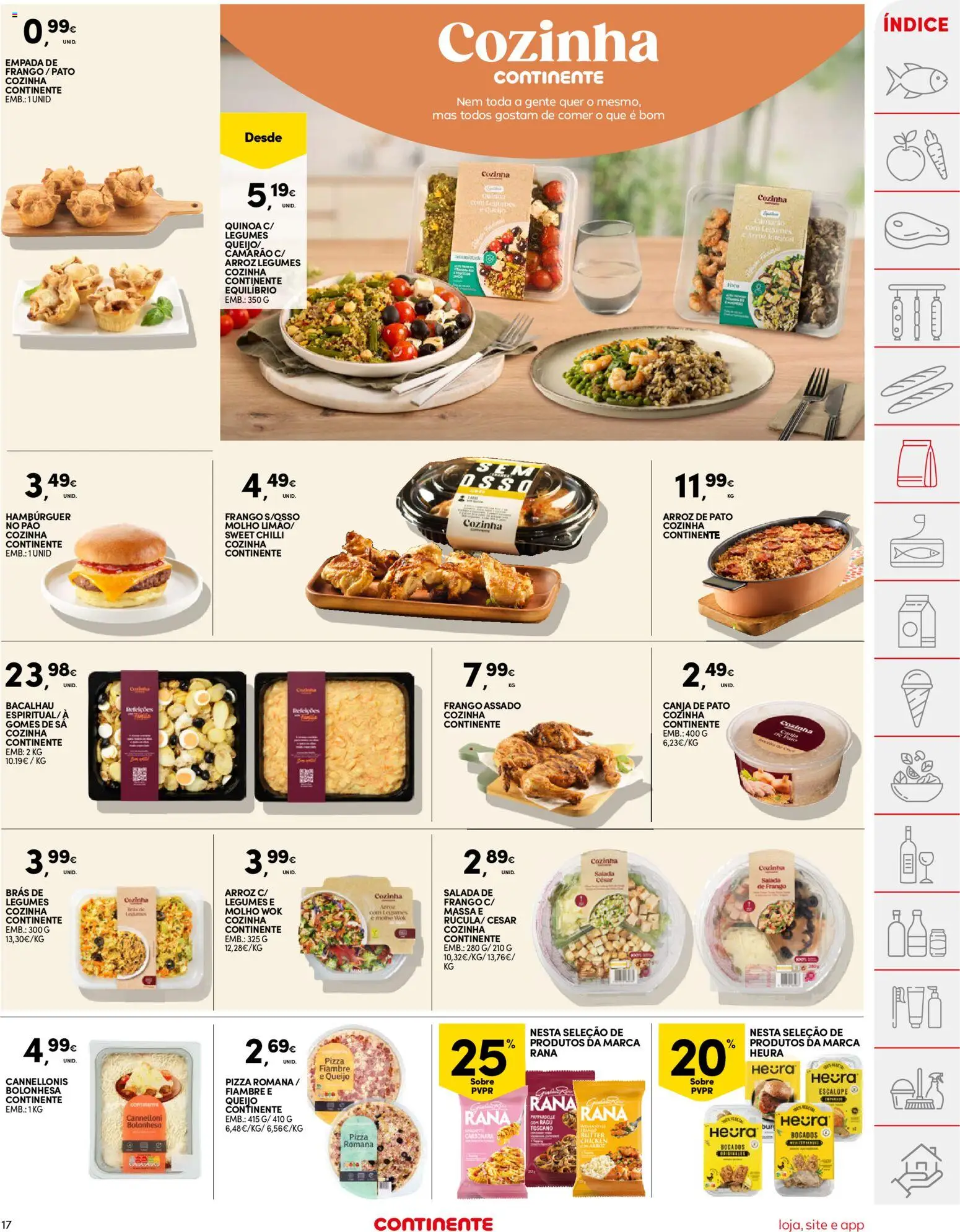 Continente folheto │ válido de 27.01.2026 | Página: 17 | Produtos: Bacalhau, Camarão, Queijo, Massa