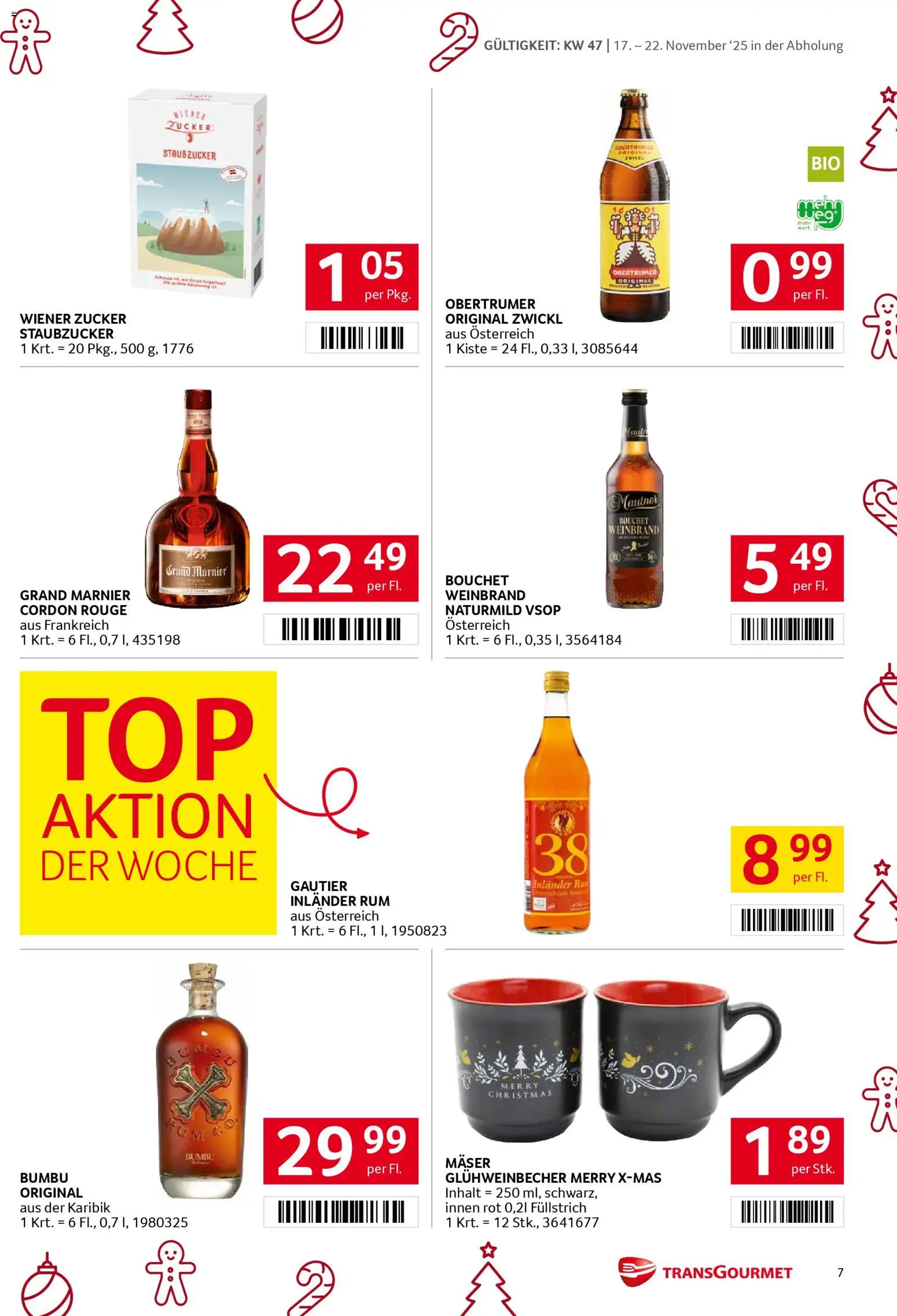 Transgourmet Flugblatt gültig ab 17.11.2025 | Seite: 7 | Produkte: Zucker, Rouge