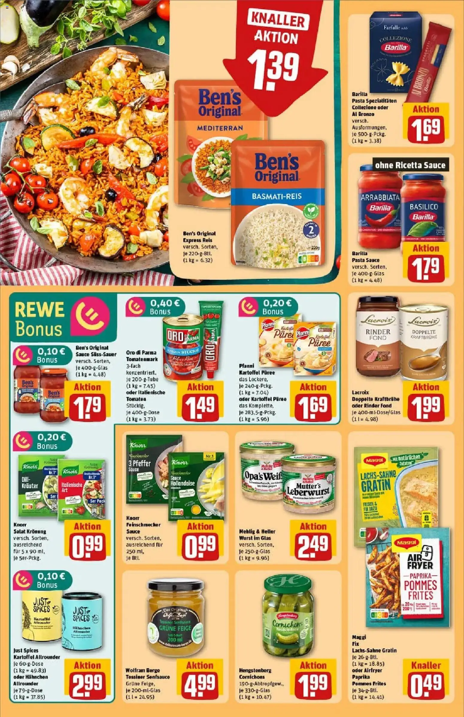 Rewe prospekt Lübeck	 – gültig ab 10.11.2025 | Seite: 24 | Produkte: Hahnchen, Basmatireis, Barilla, Knorr