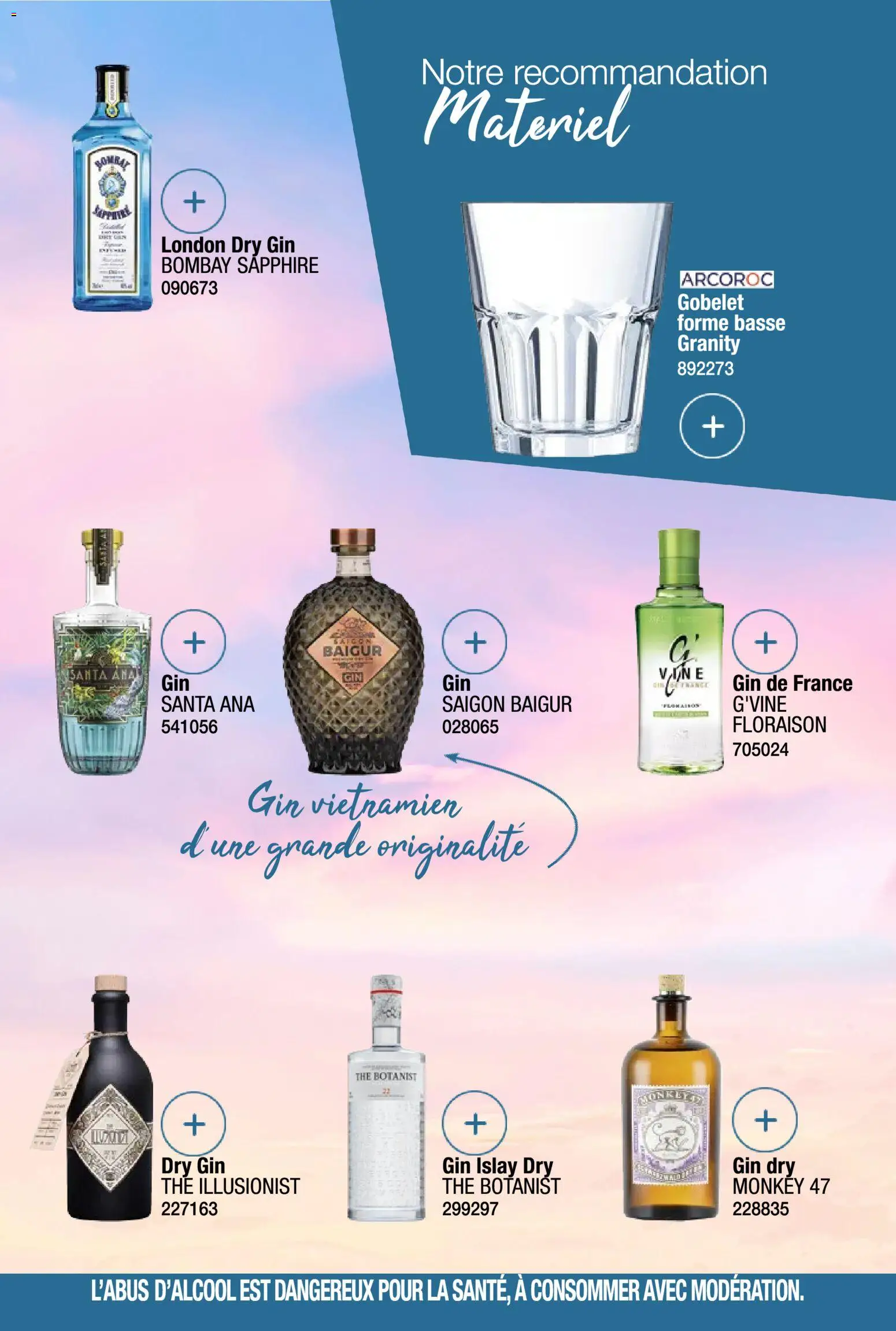 {H1} | Page: 23 | Produits: Vin, Thé, Gin