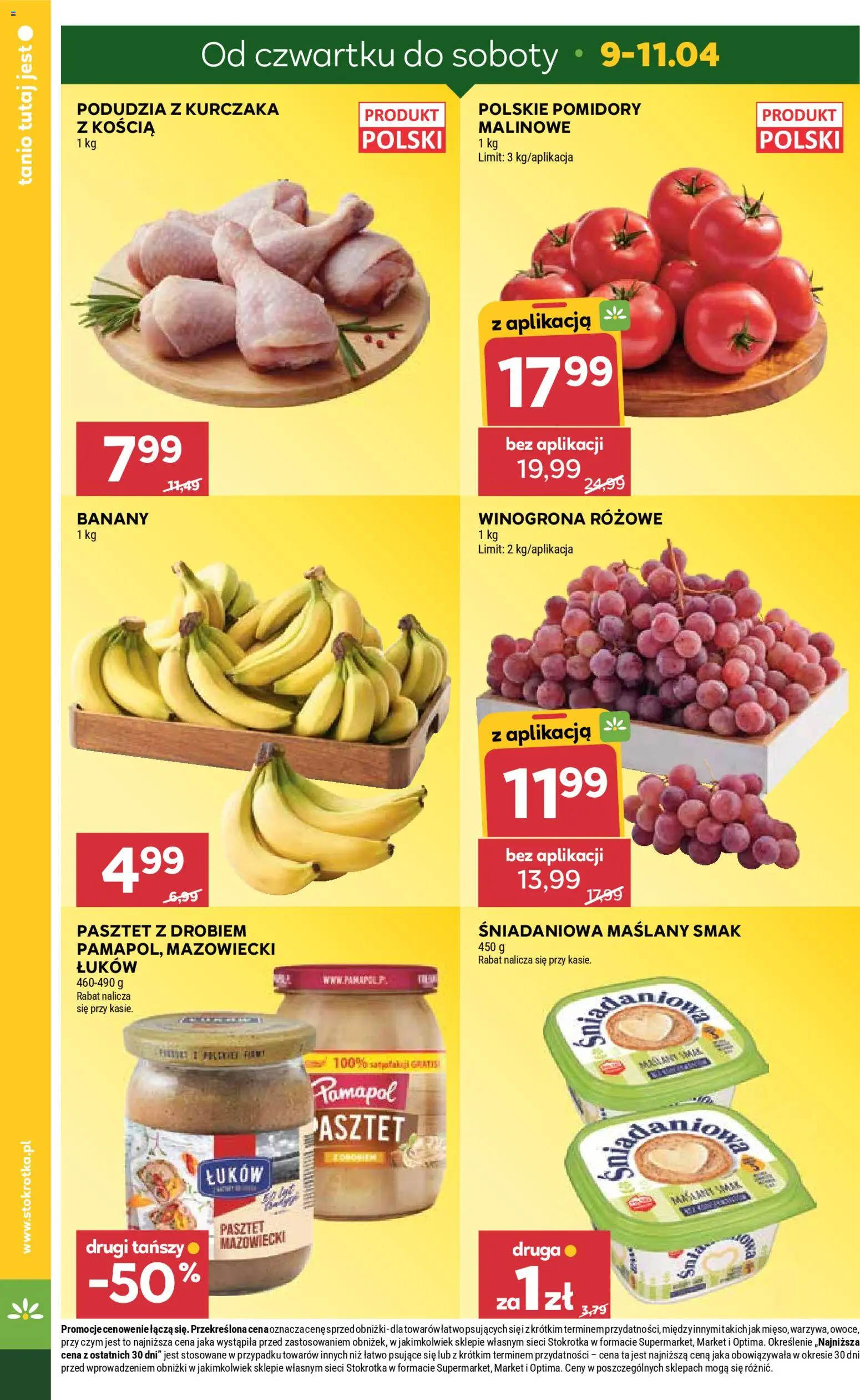 Stokrotka gazetka od 09.04.2026 | Strona: 2 | Produkty: Winogrona, Stokrotka, Pomidory, Owoce