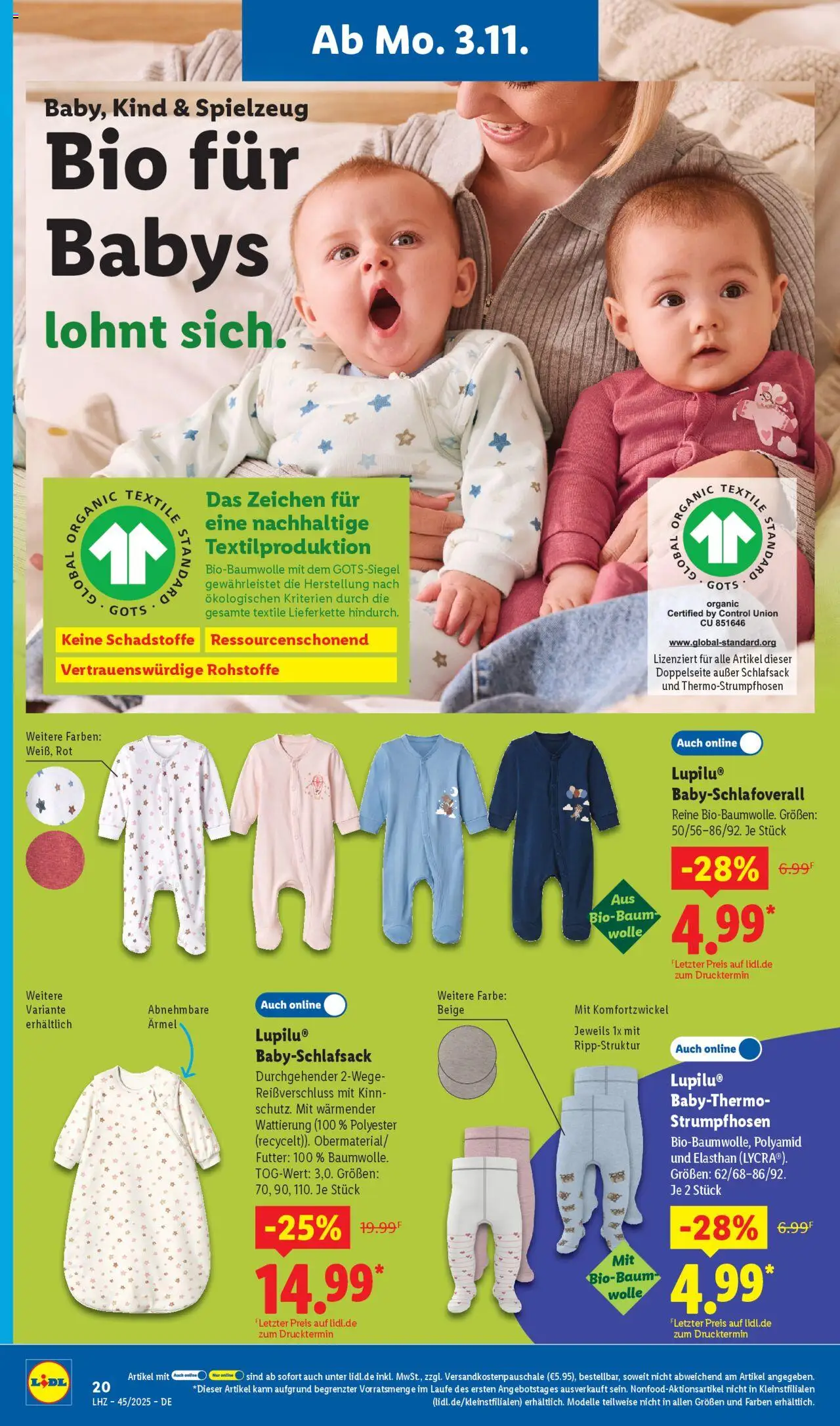 Lidl - Prospekt – gültig ab 03.11.2025 | Seite: 14 | Produkte: Schlafsack