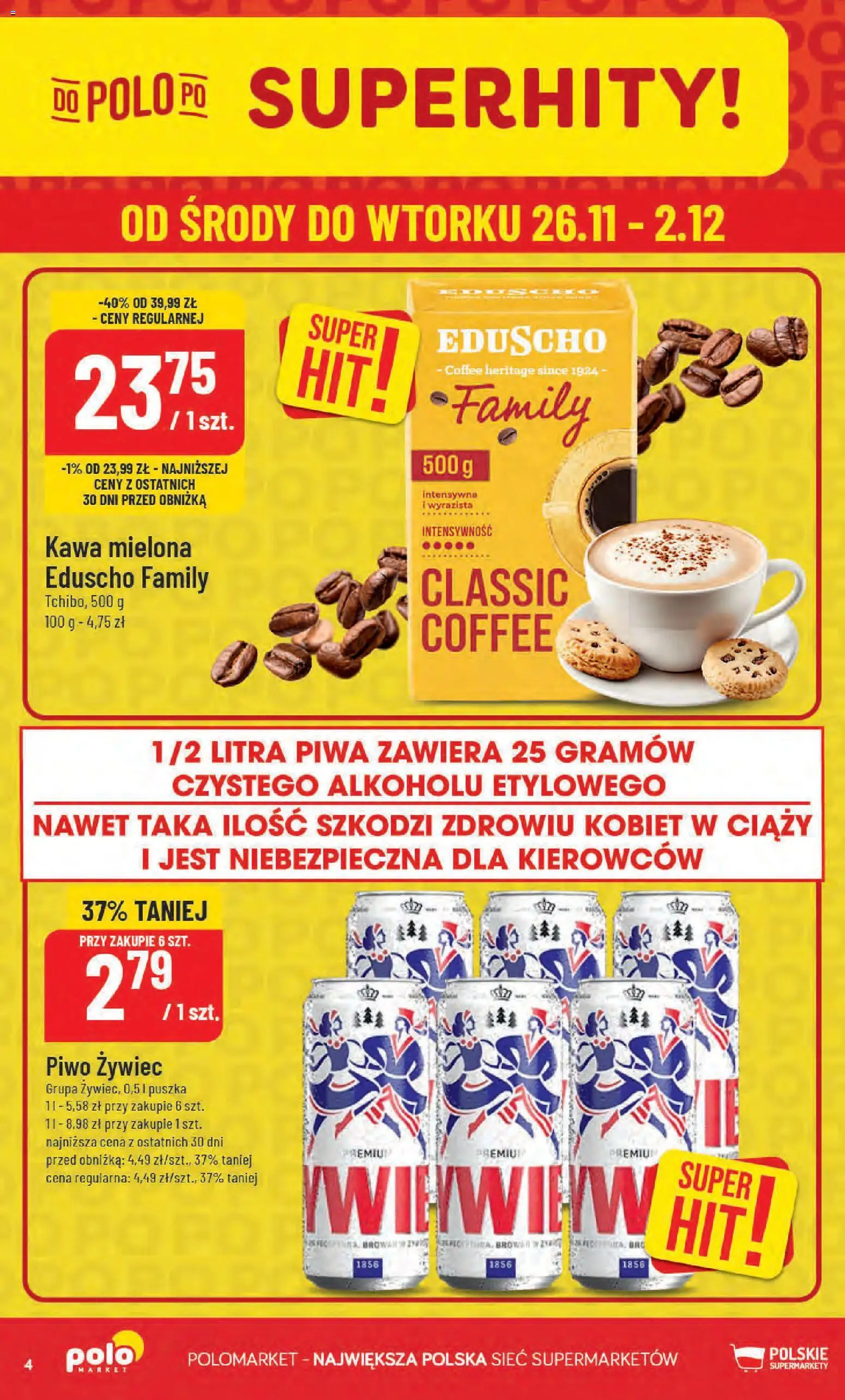 POLOmarket Black Friday od 26.11.2025 | Strona: 4 | Produkty: Kawa, Piwo