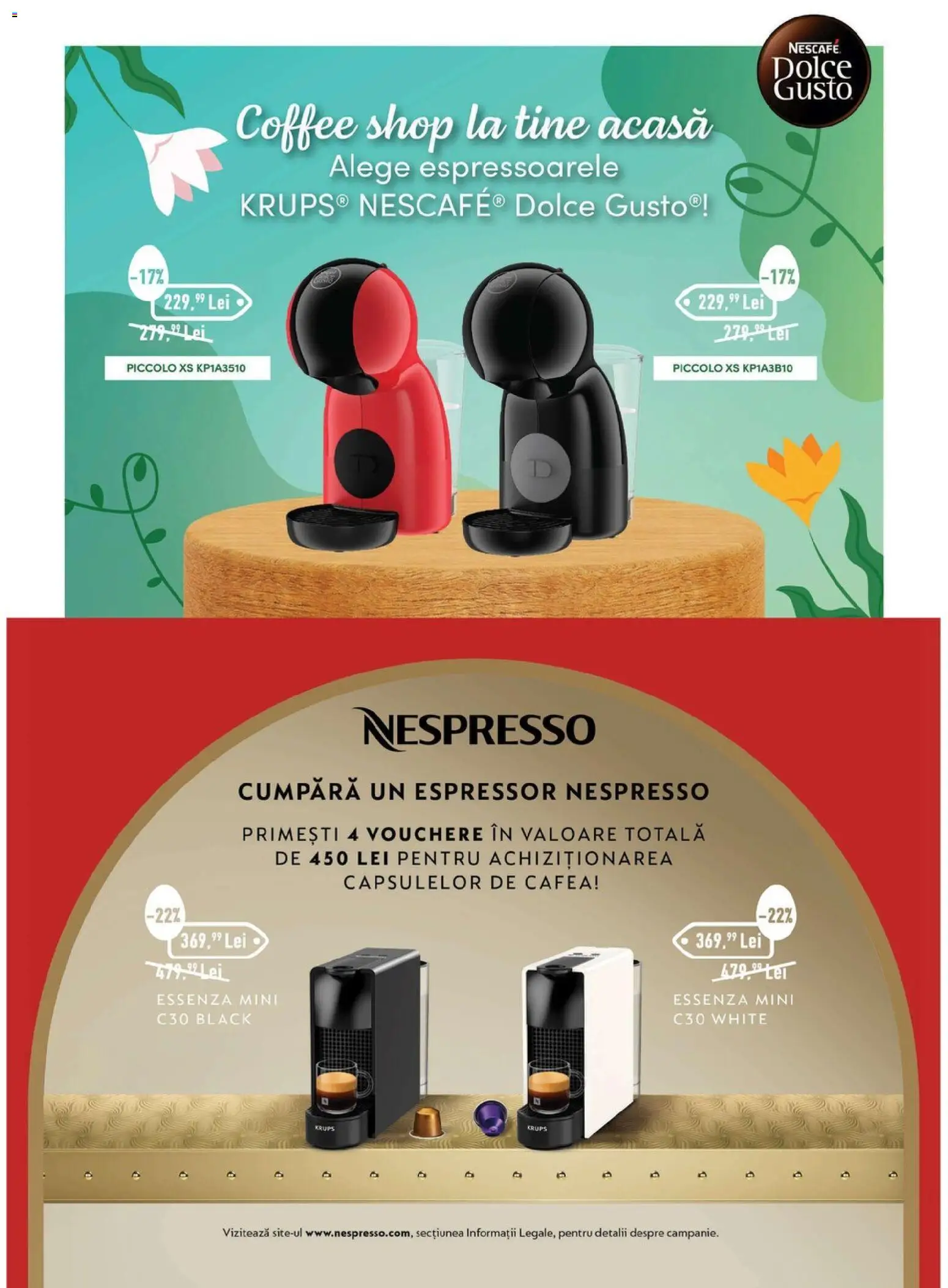 Noul catalog Carrefour – valabil de la 23.03.2026 | Pagină: 13 | Produse: Espressor, Cafea