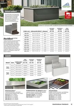 Toom Baumarkt Gewächshäuser & Anzucht 2026 ab 01.01.2026 gültig | Seite: 15 | Produkte: Hochbeet