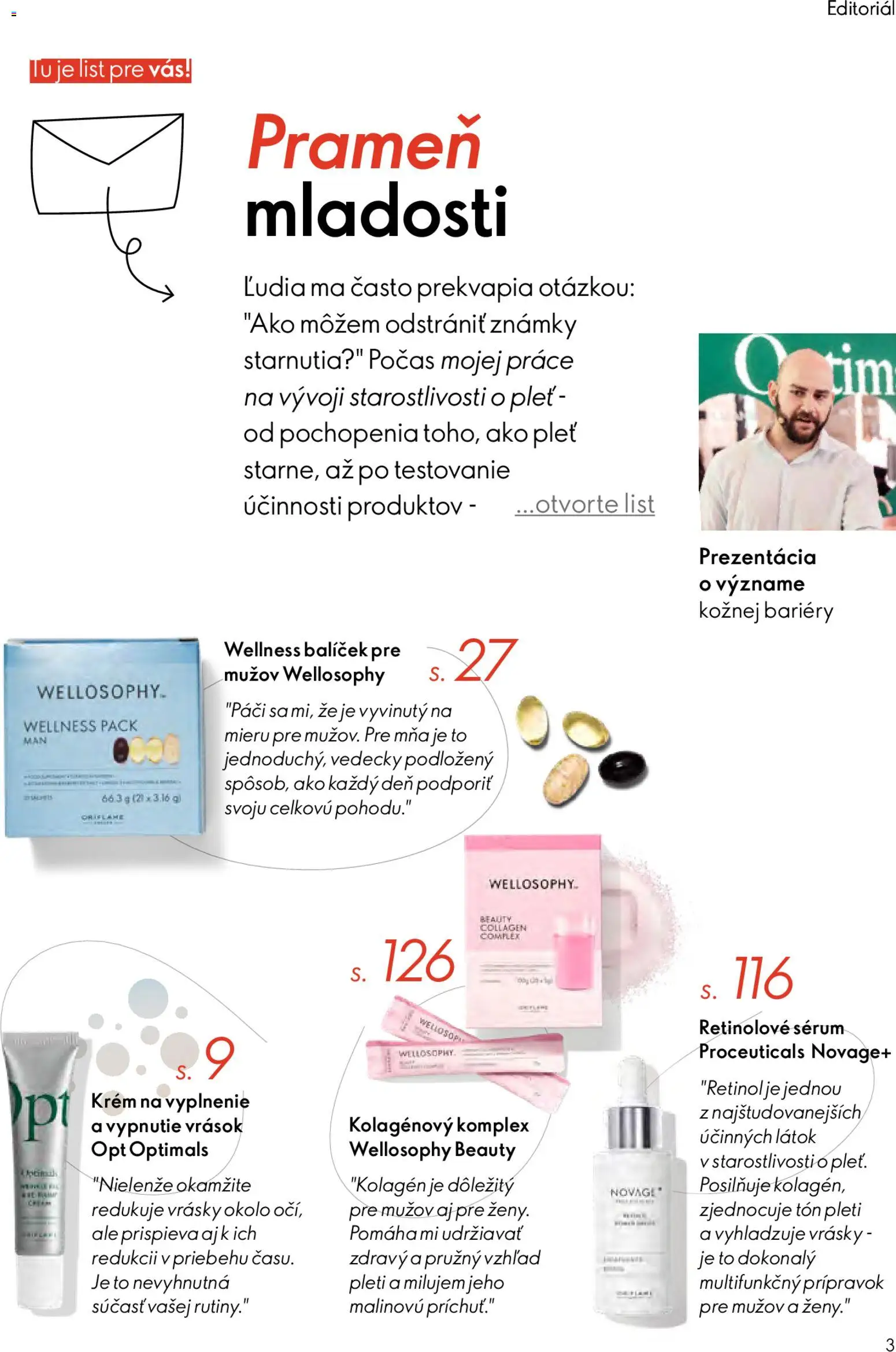 Nové Oriflame akcie – leták je platný od 04.03.2026 | Strana: 3 | Produkty: Kolagén, Krém