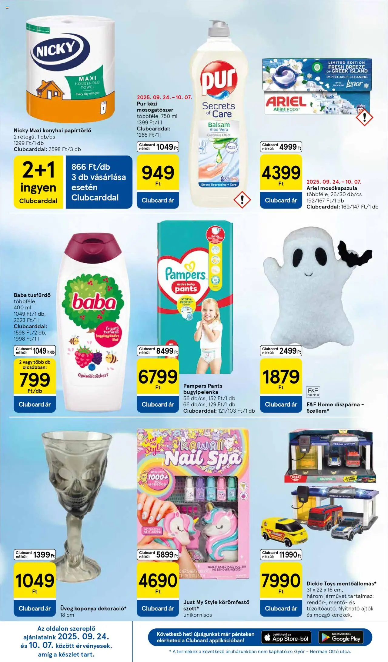 Tesco akciós ujság - amely érvényes a következő dátumtól: 02.10.2025 | Oldal: 6 | Termékek: Papírtörlő, Ajtók, Aloe vera, Tusfürdő