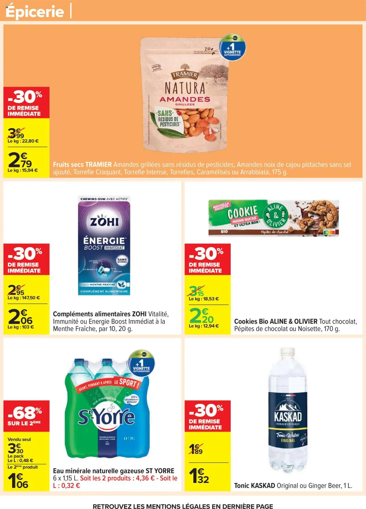 {H1} | Page: 37 | Produits: Sucre, Cookies, Chocolat, Amandes