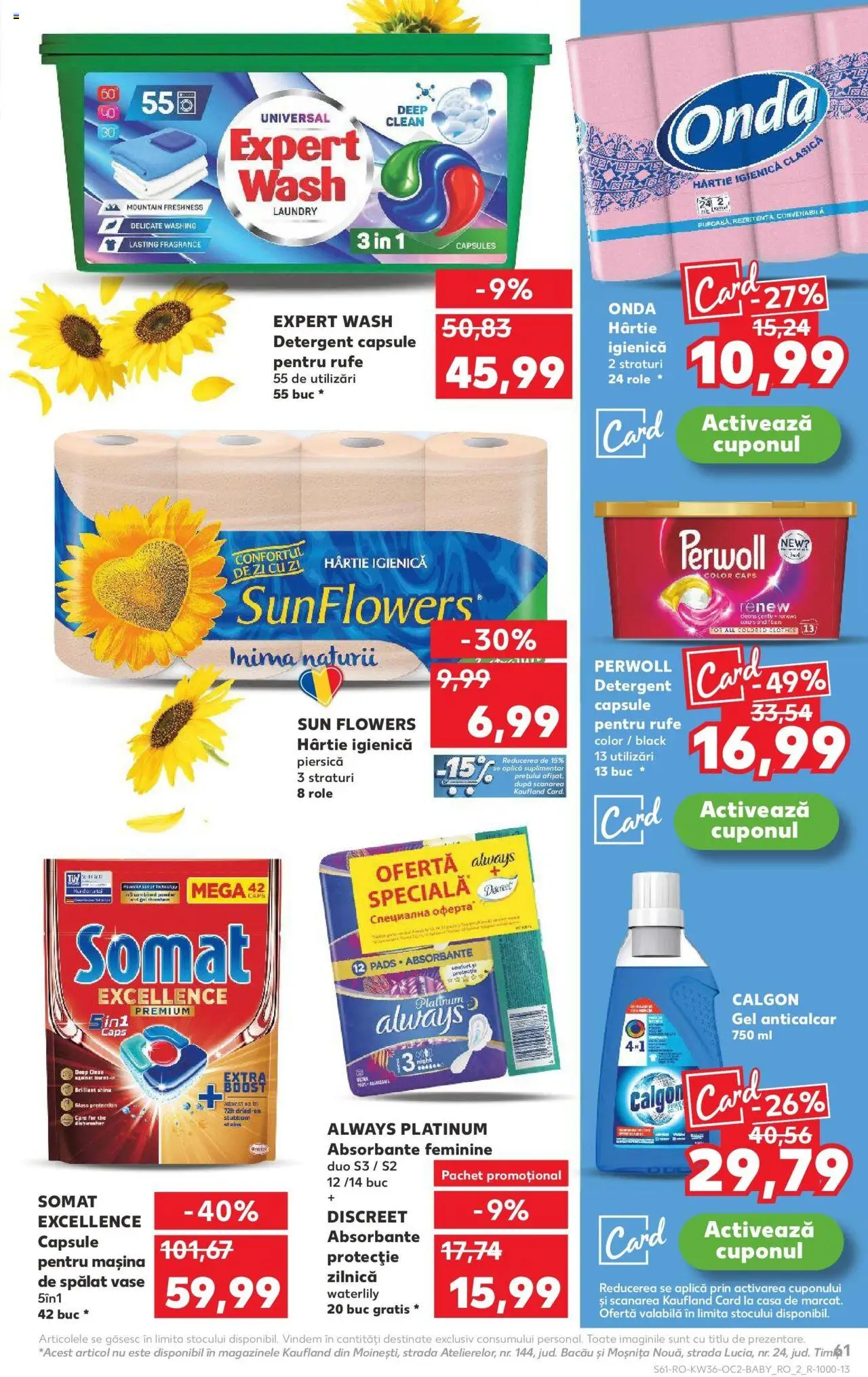 Noul catalog Kaufland – valabil de la 03.09.2025 | Pagină: 61 | Produse: Pomelo, Mașină De Spălat Vase, Capsule pentru mașina de spălat, Absorbante