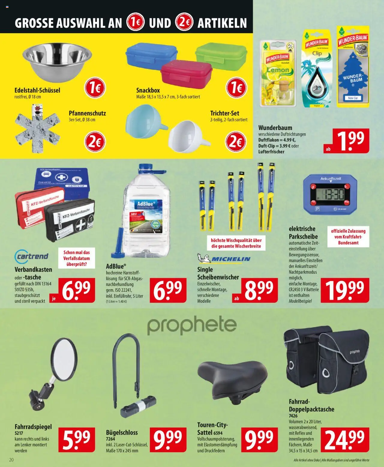 Famila Prospekt 	 - gültig ab dem 18.08.2025 | Seite: 20 | Produkte: Tasche, Batterie