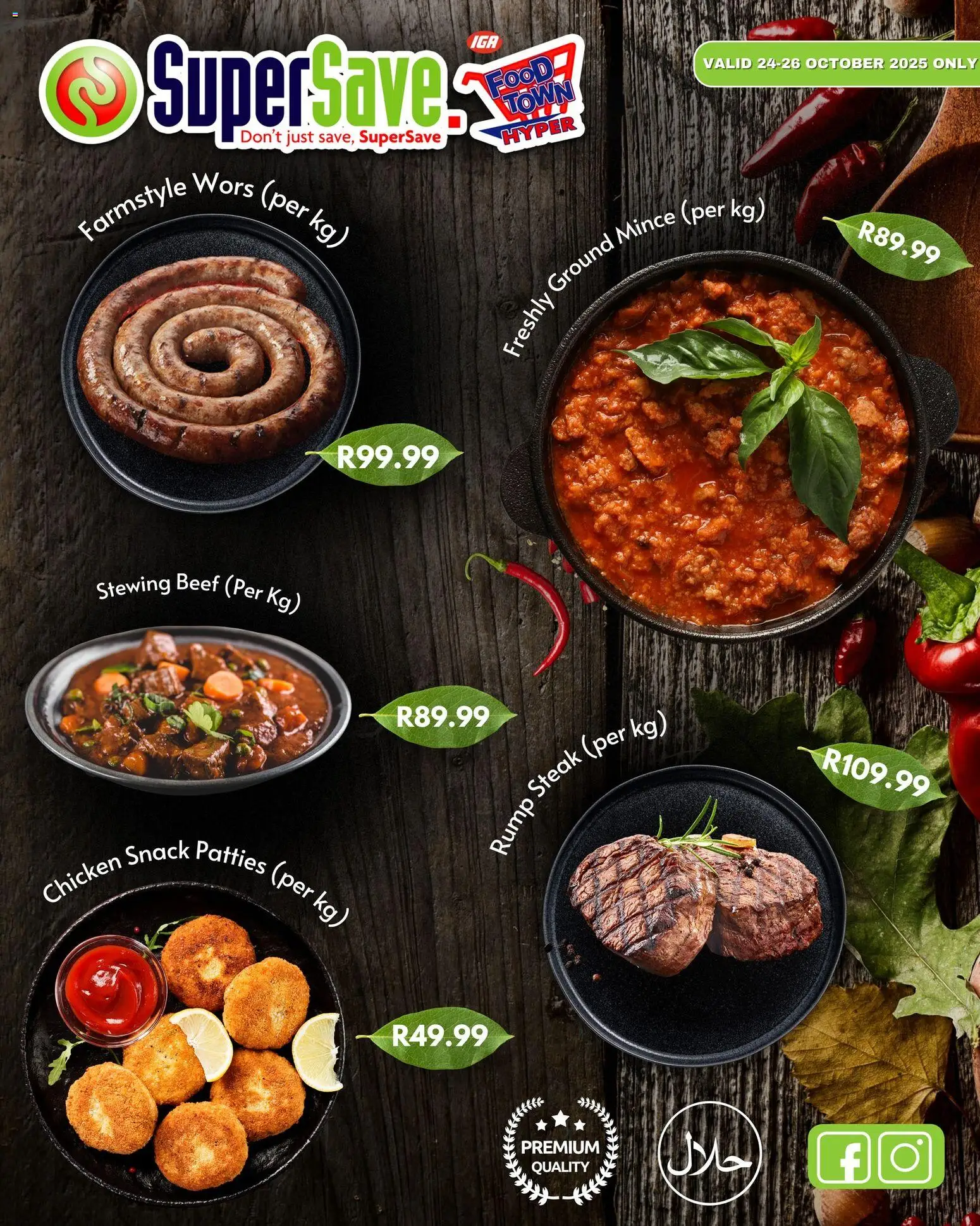 New Super Save catalogue – valid from 24.10.2025 | Page: 4 | Products: Steak, Chicken, Beef