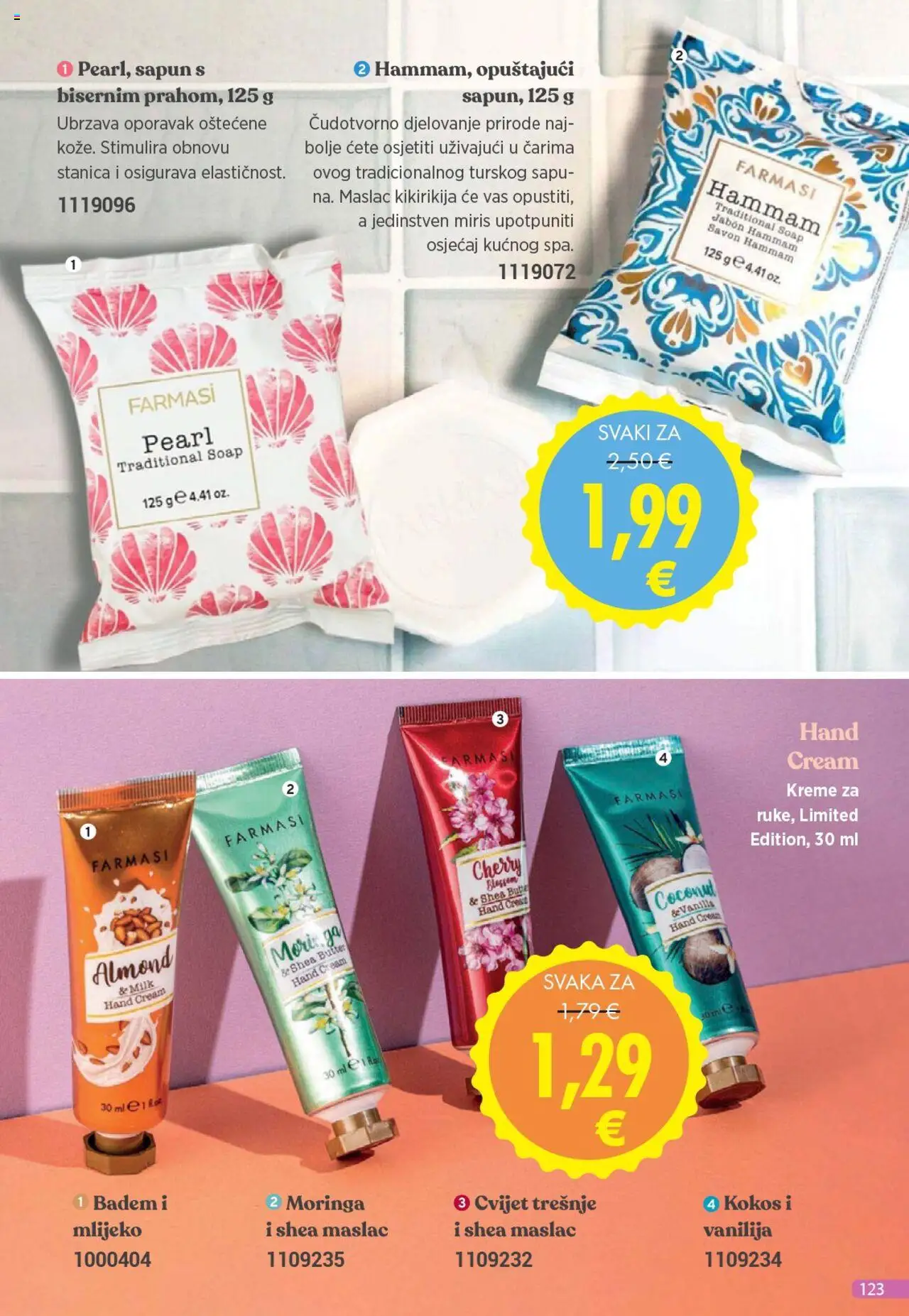 Farmasi katalog | vrijedi od 01.07.2025 | Stranica: 123 | Proizvodi: Miris, Mlijeko, Maslac, Badem