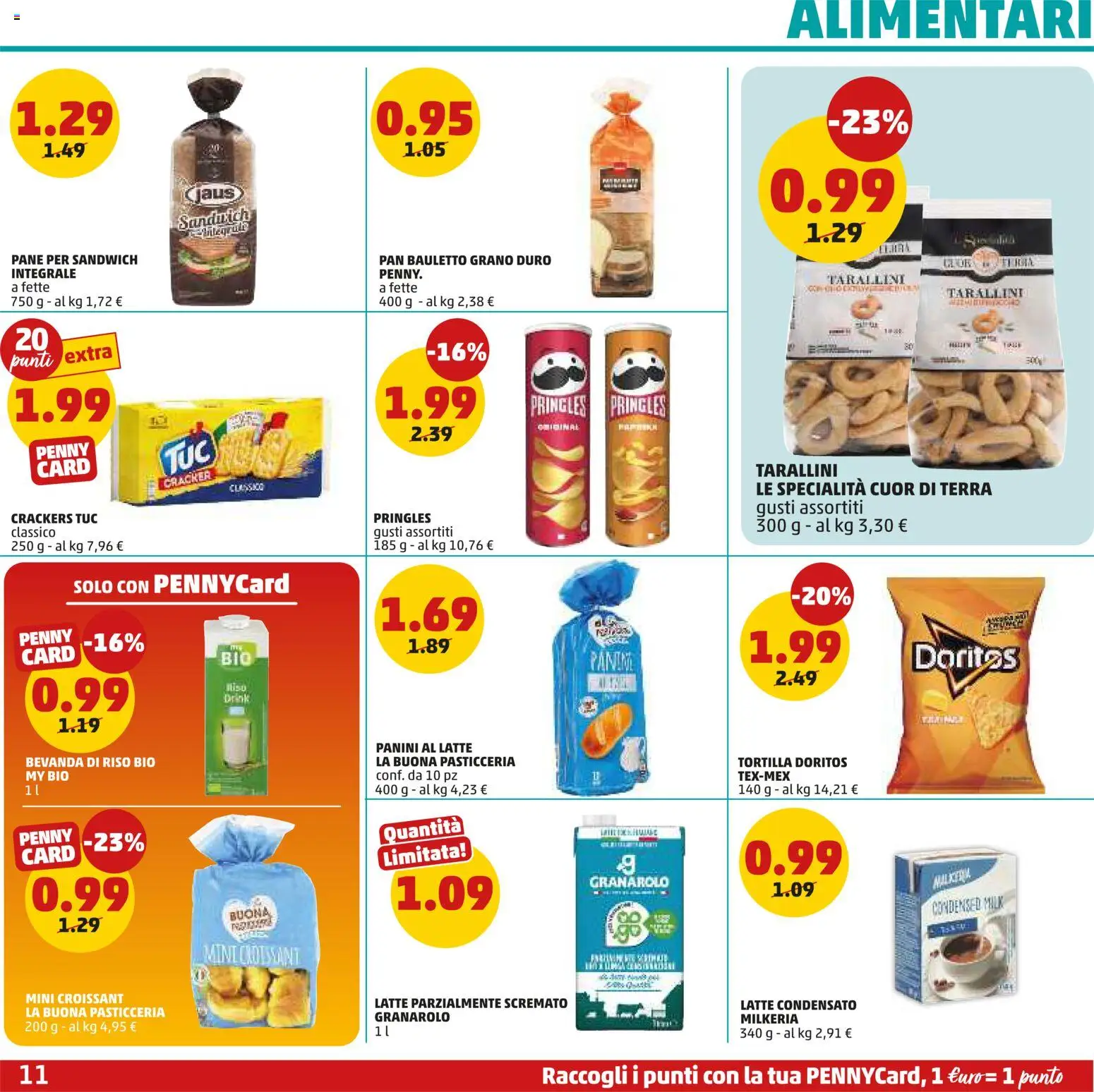 Volantino PENNY del 02.01.2026 | Pagina: 11 | Prodotti: Pane, Latte, Latte parzialmente scremato, Latte condensato